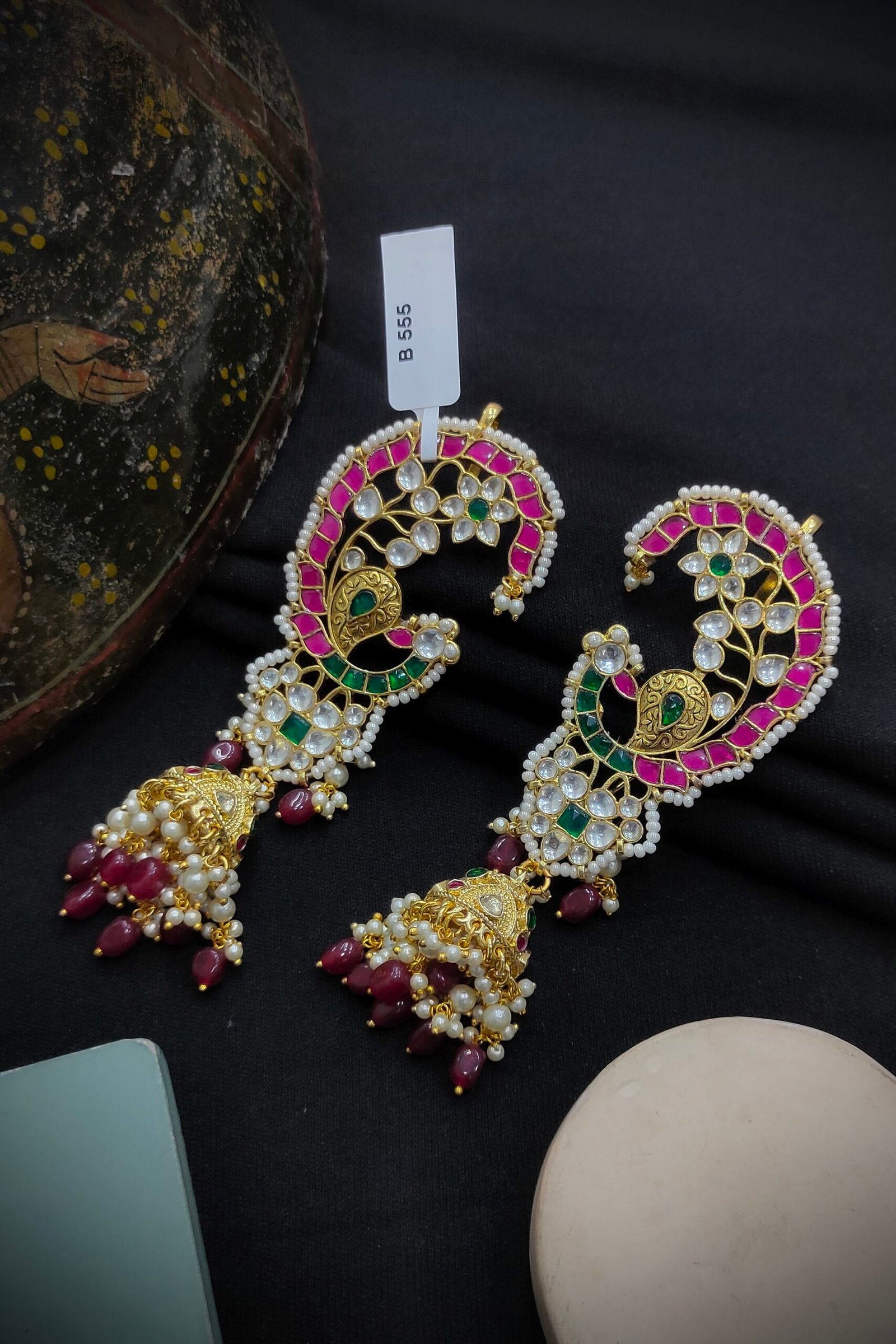 Pachi Kundan/ Jadau Earcuffs