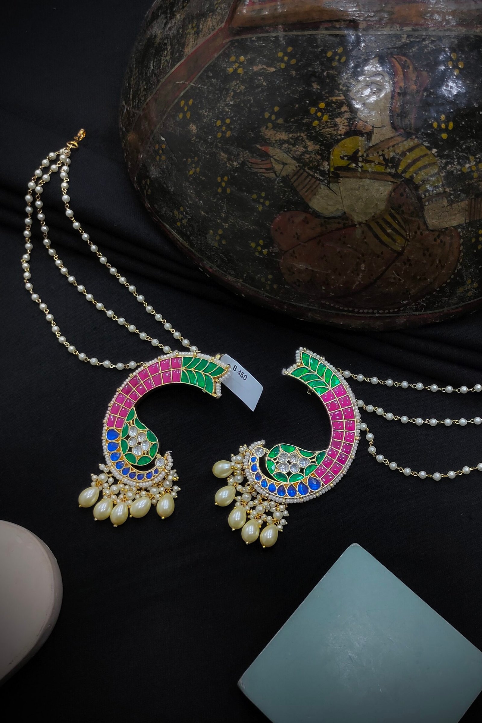 Pachi Kundan/ Jadau Earcuffs