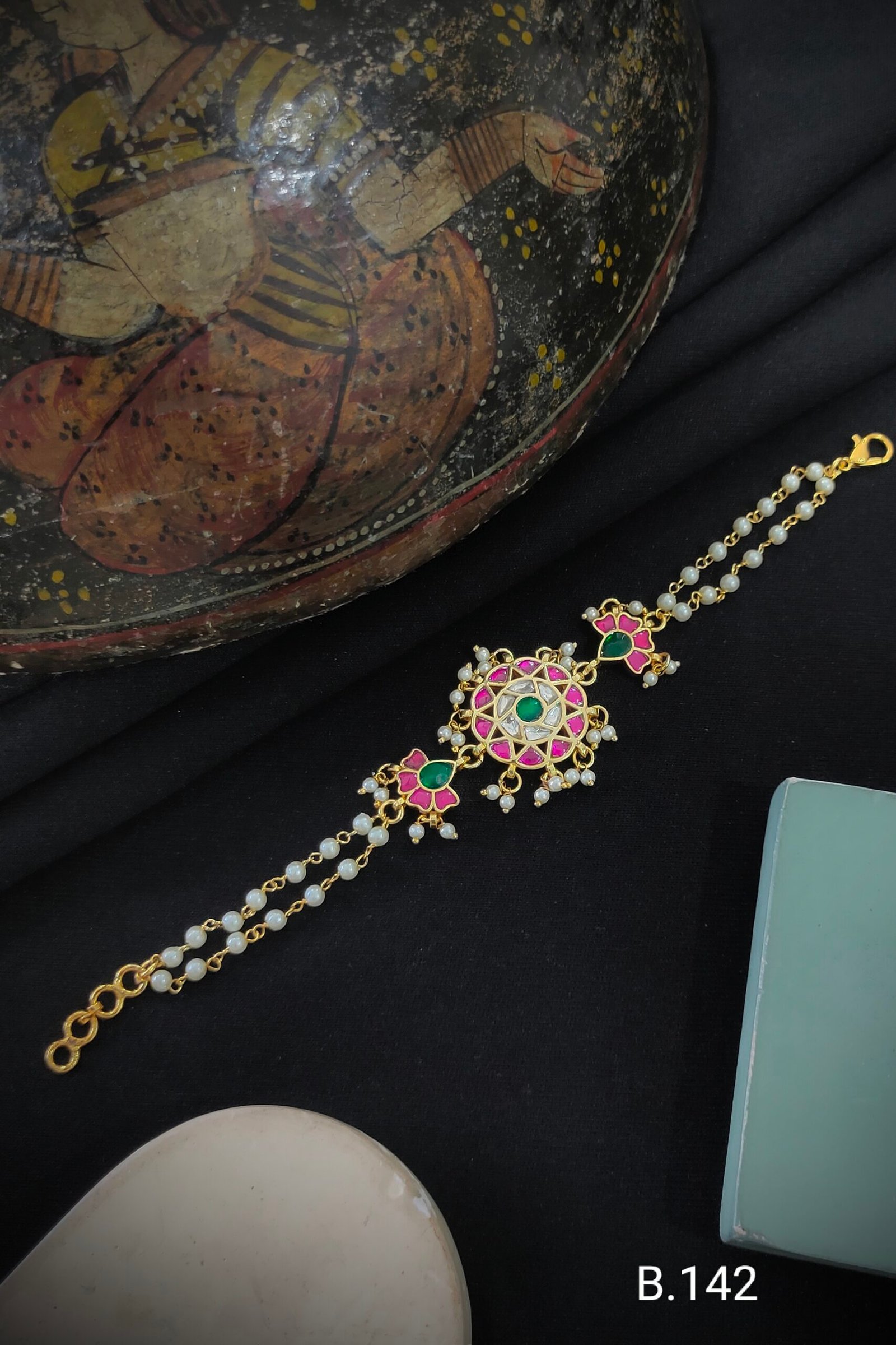 Pachi Kundan/Jadau Bracelet