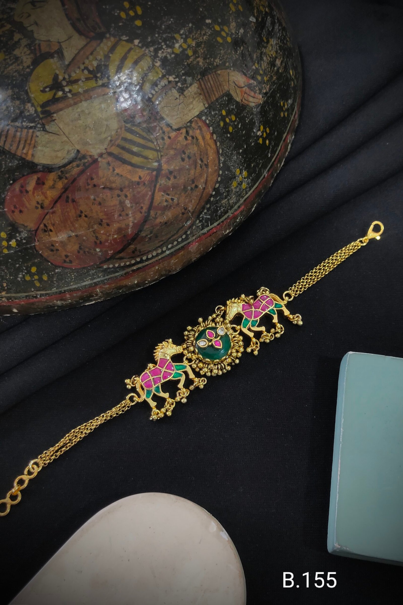 Pachi Kundan/Jadau Bracelet