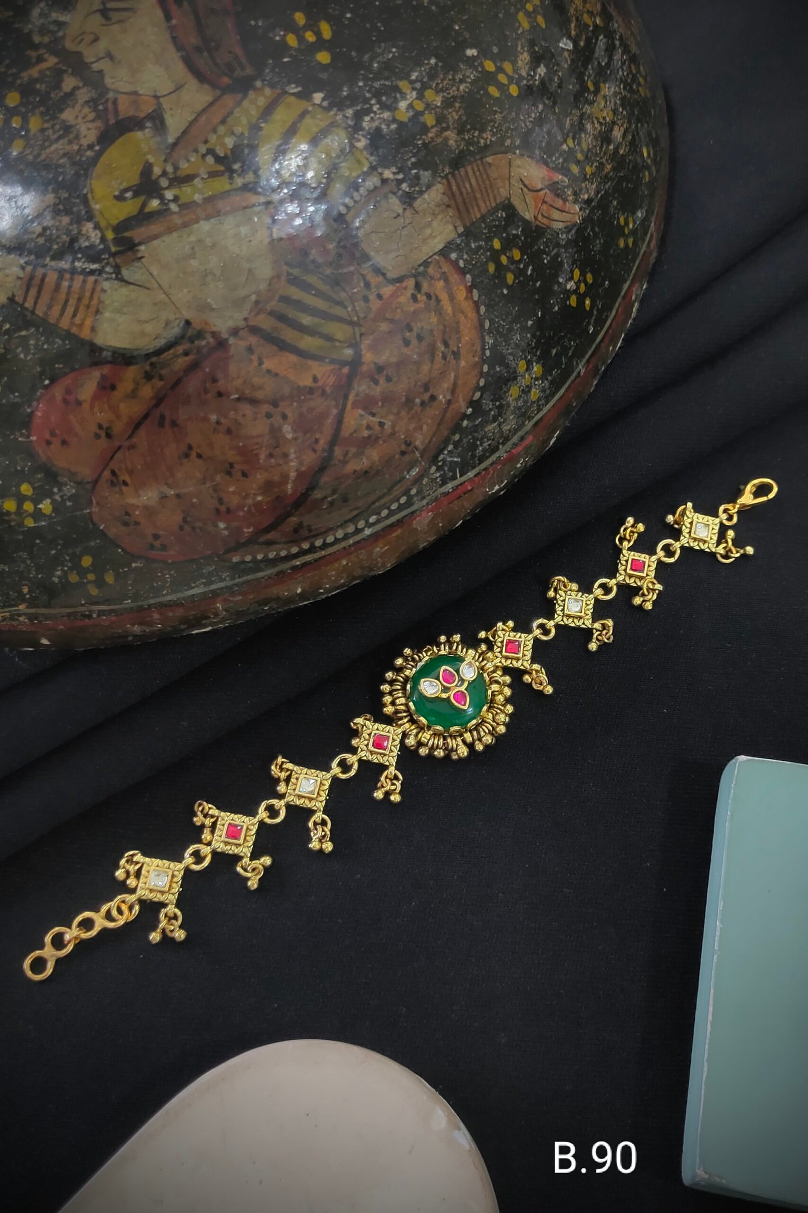 Pachi Kundan/Jadau Bracelet