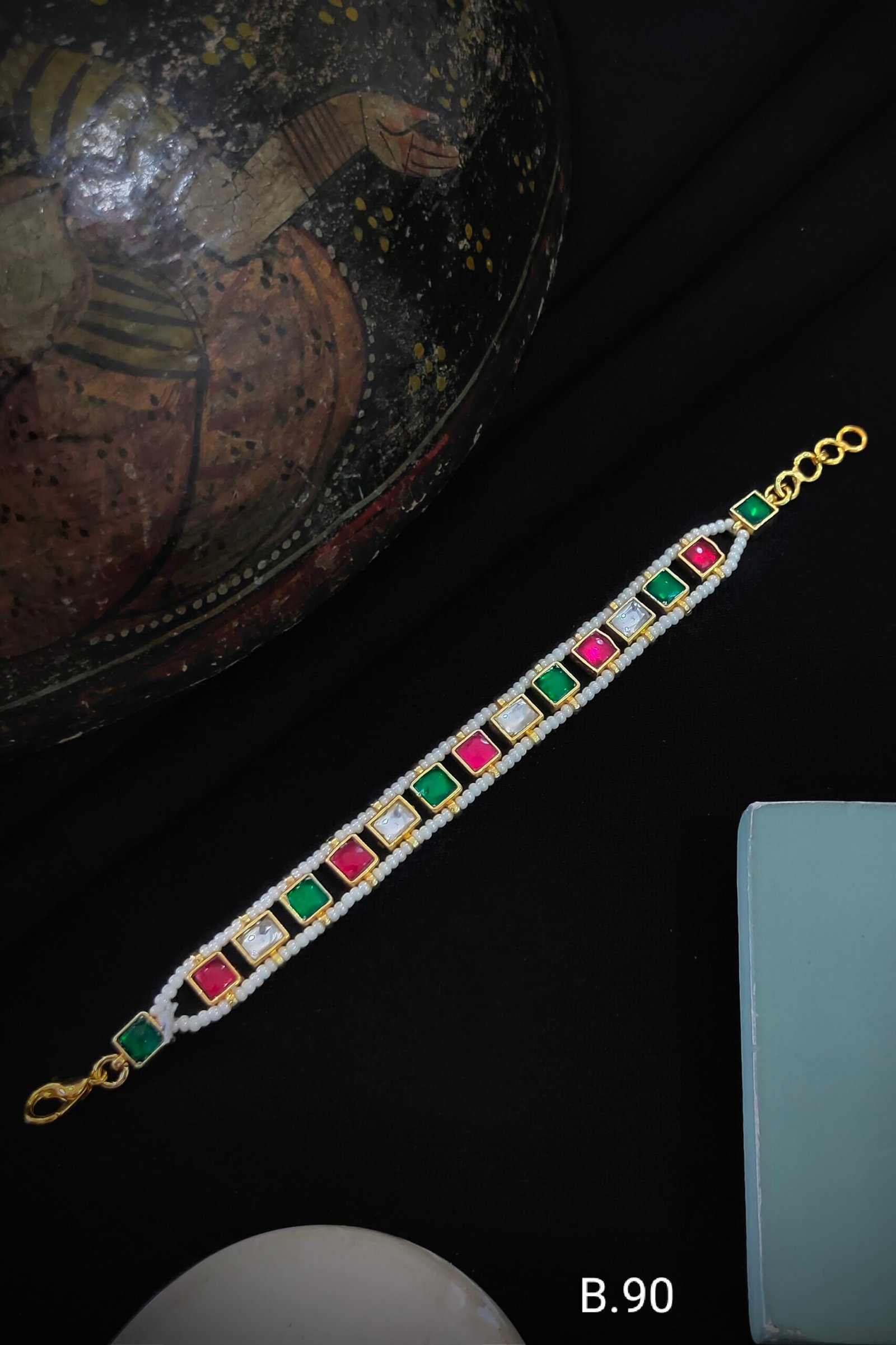 Pachi Kundan/Jadau Bracelet