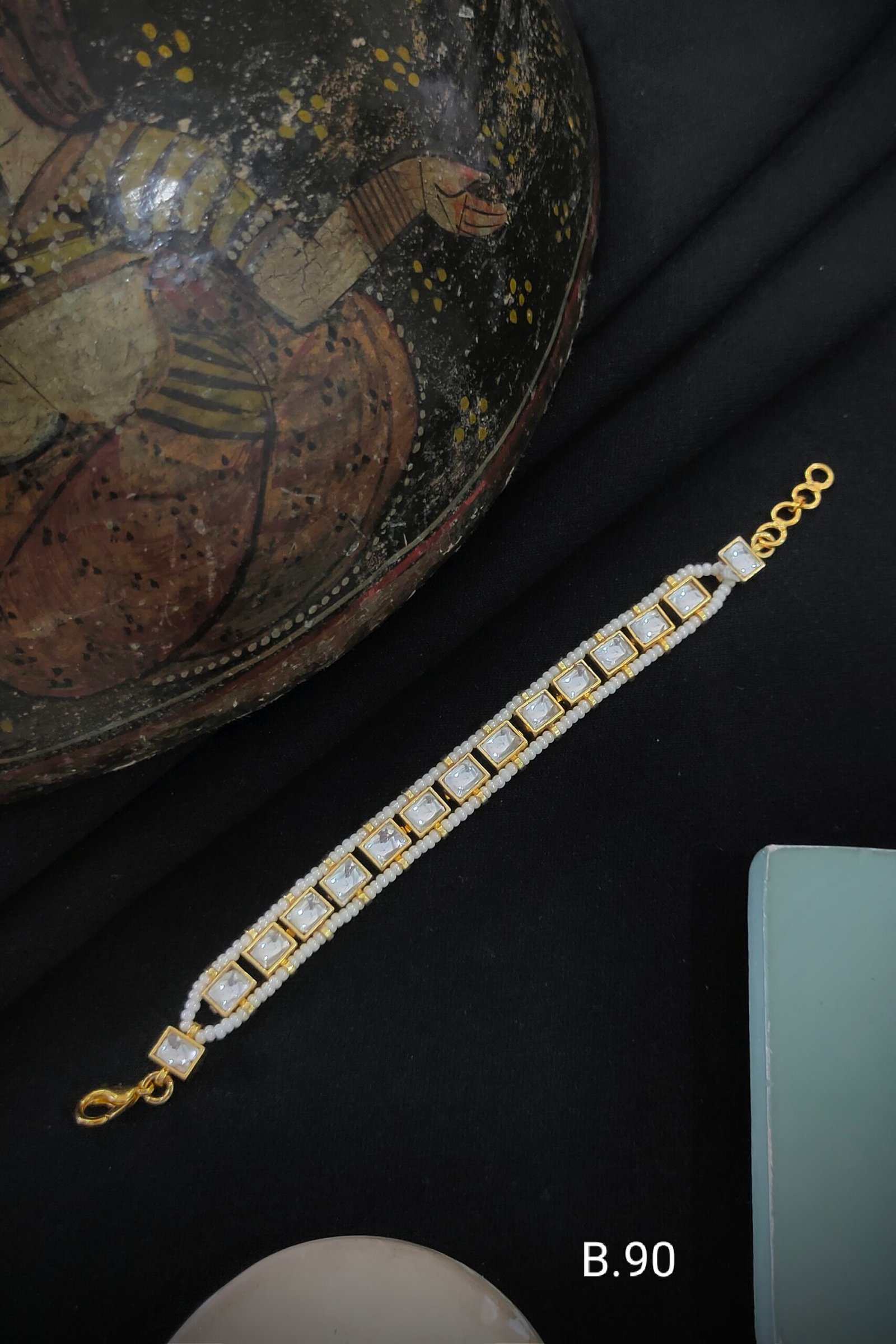 Pachi Kundan/Jadau Bracelet
