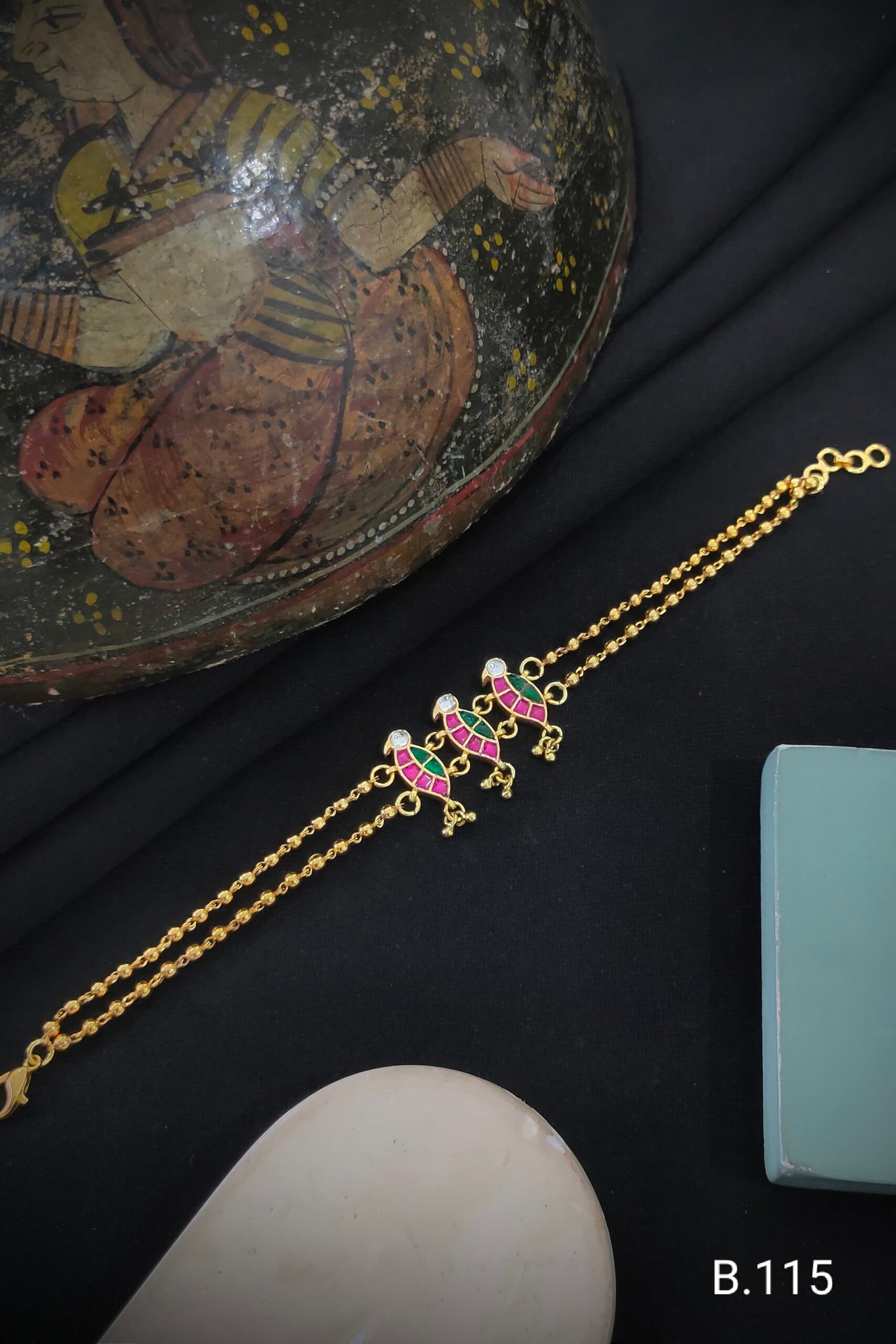 Pachi Kundan/Jadau Bracelet