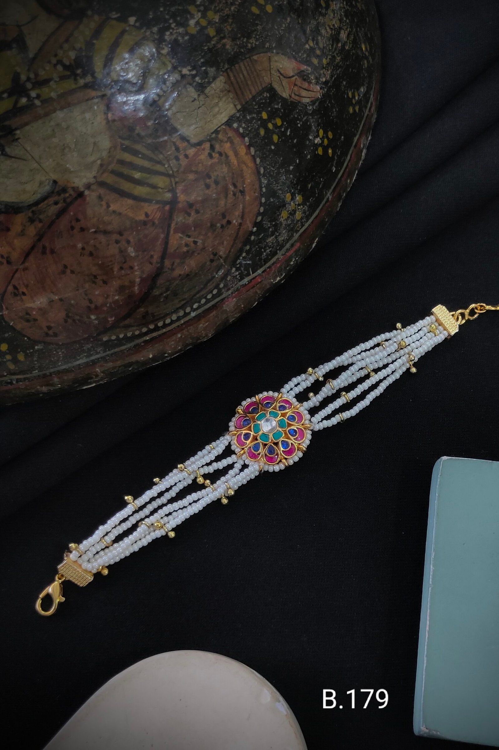 Pachi Kundan/Jadau Bracelet