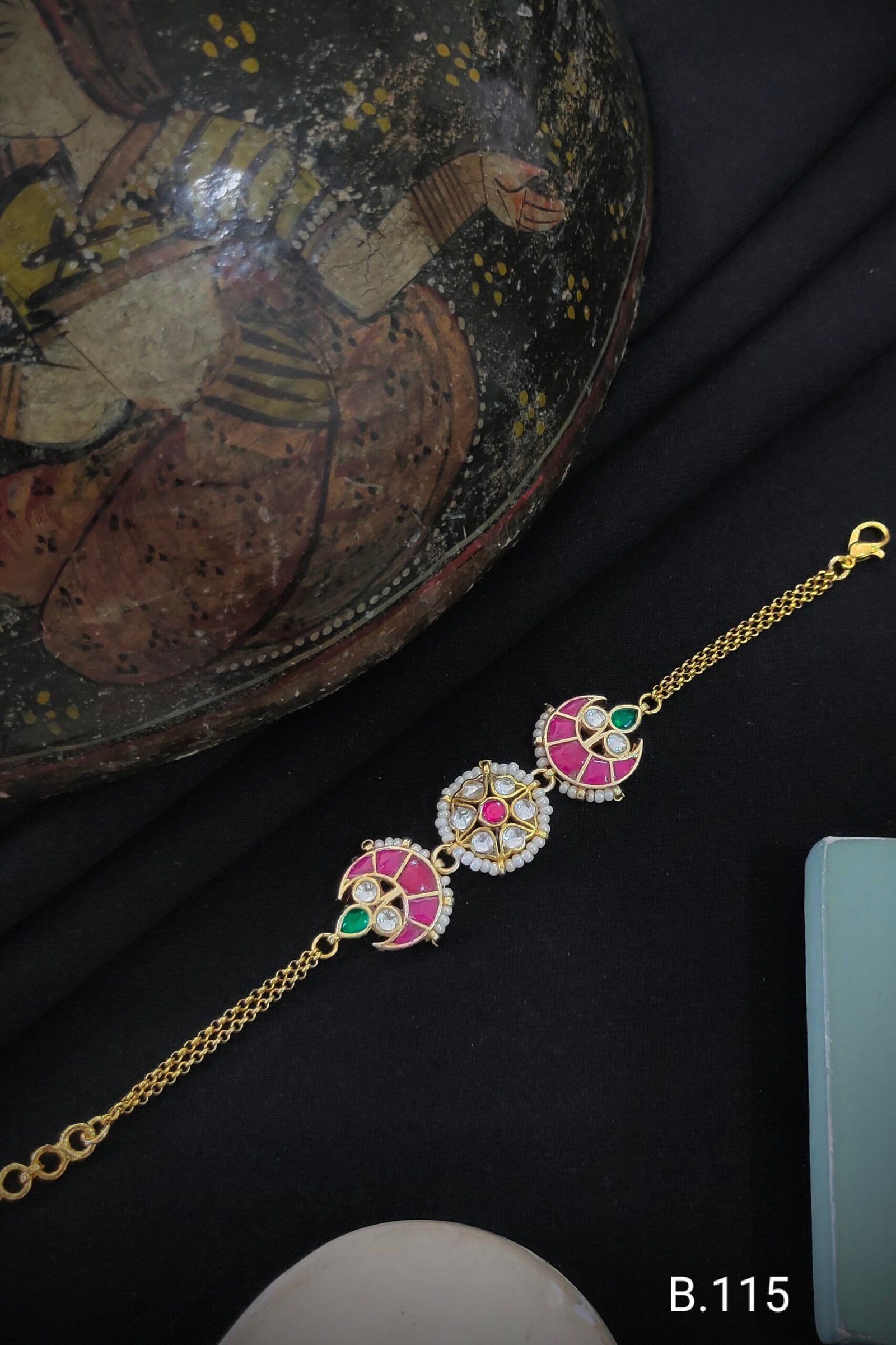 Pachi Kundan/Jadau Bracelet