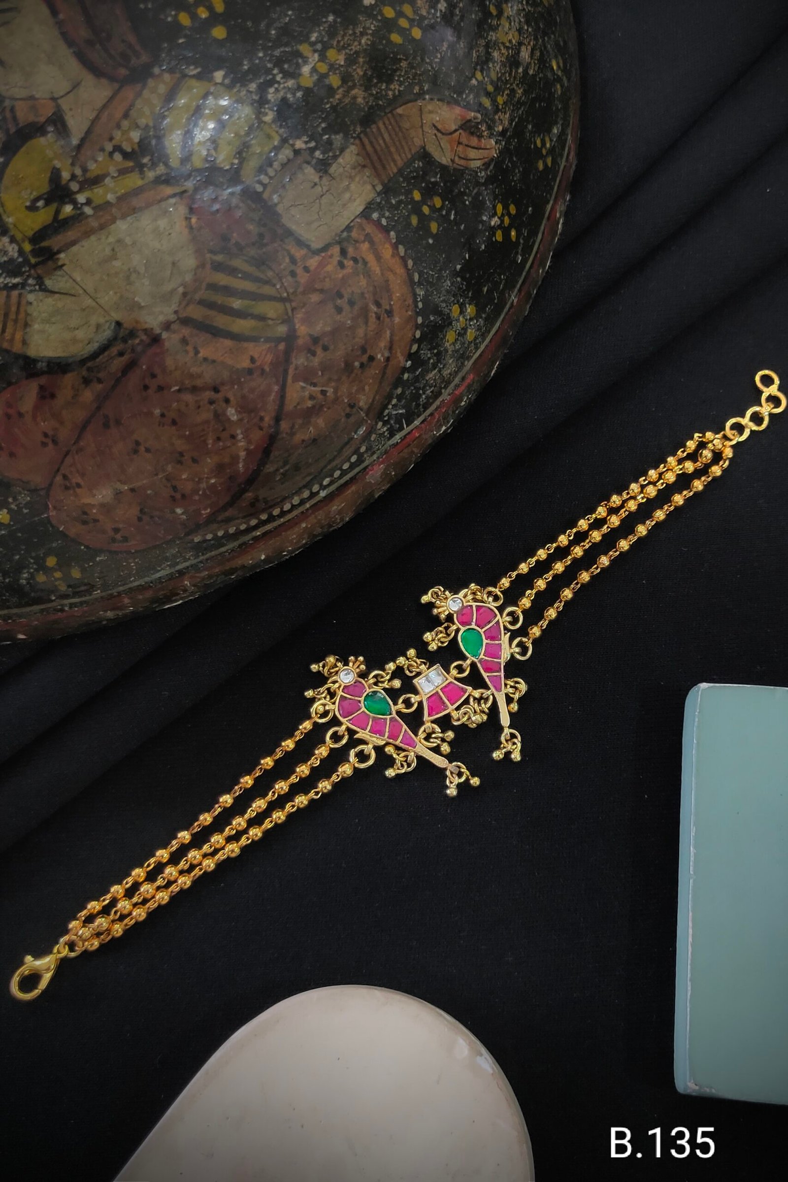 Pachi Kundan/Jadau Bracelet