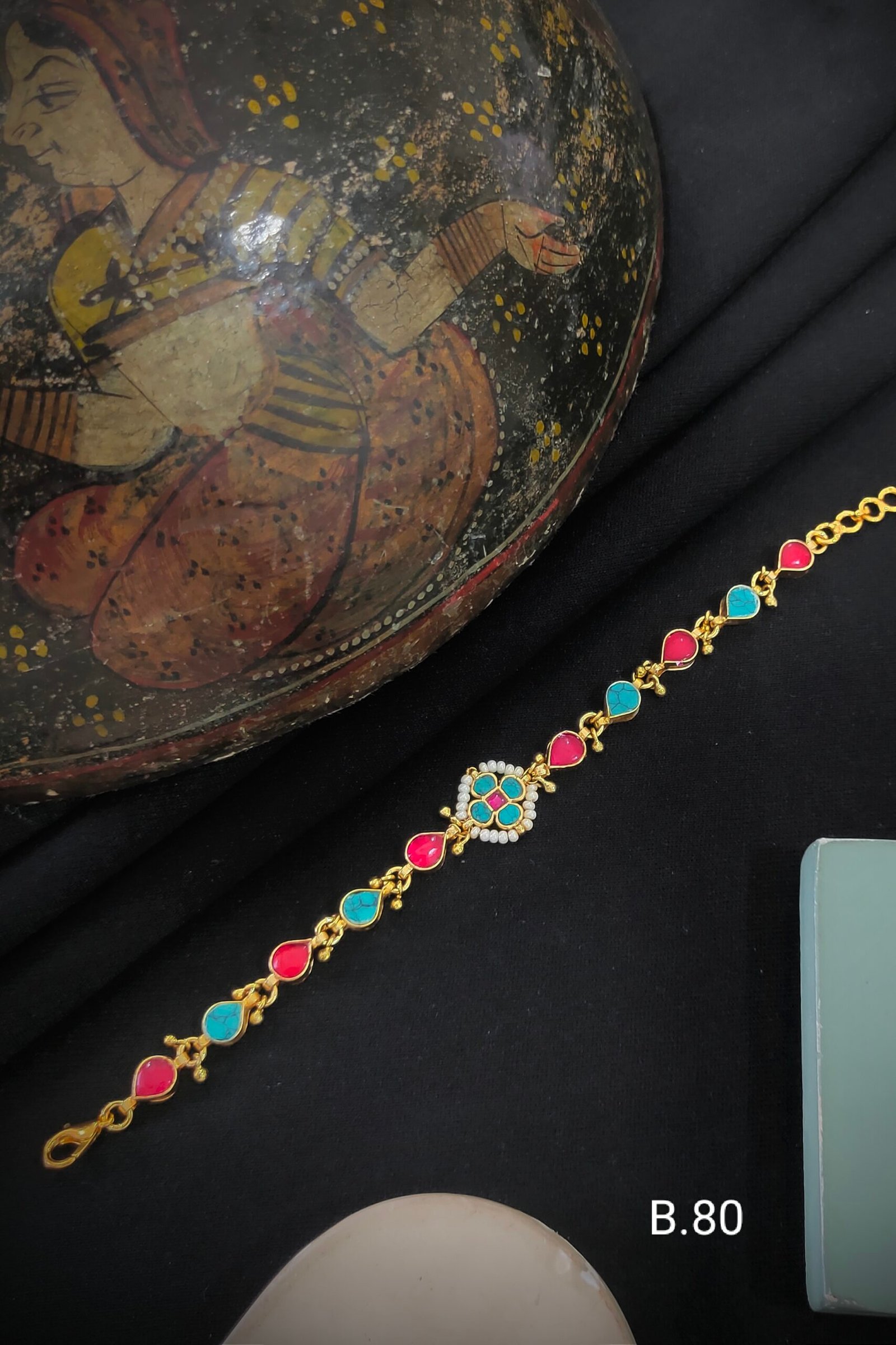 Pachi Kundan/Jadau Bracelet