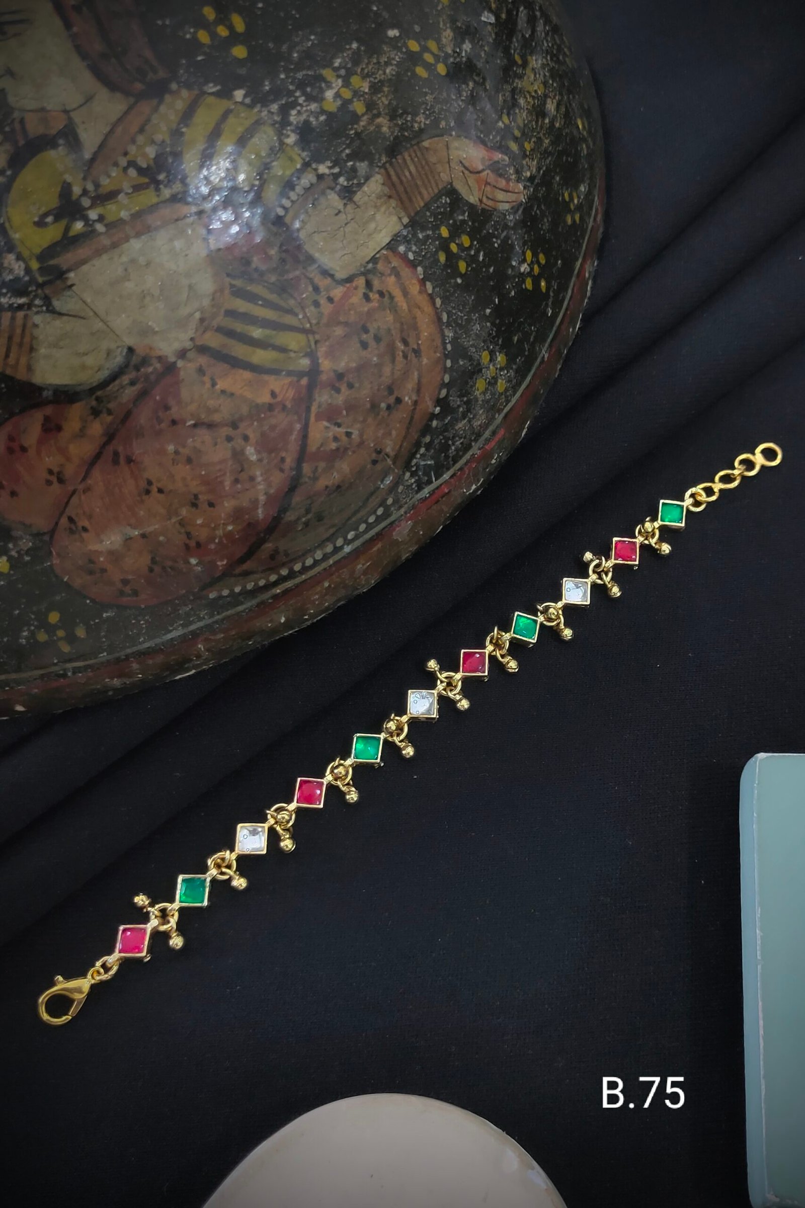 Pachi Kundan/Jadau Bracelet