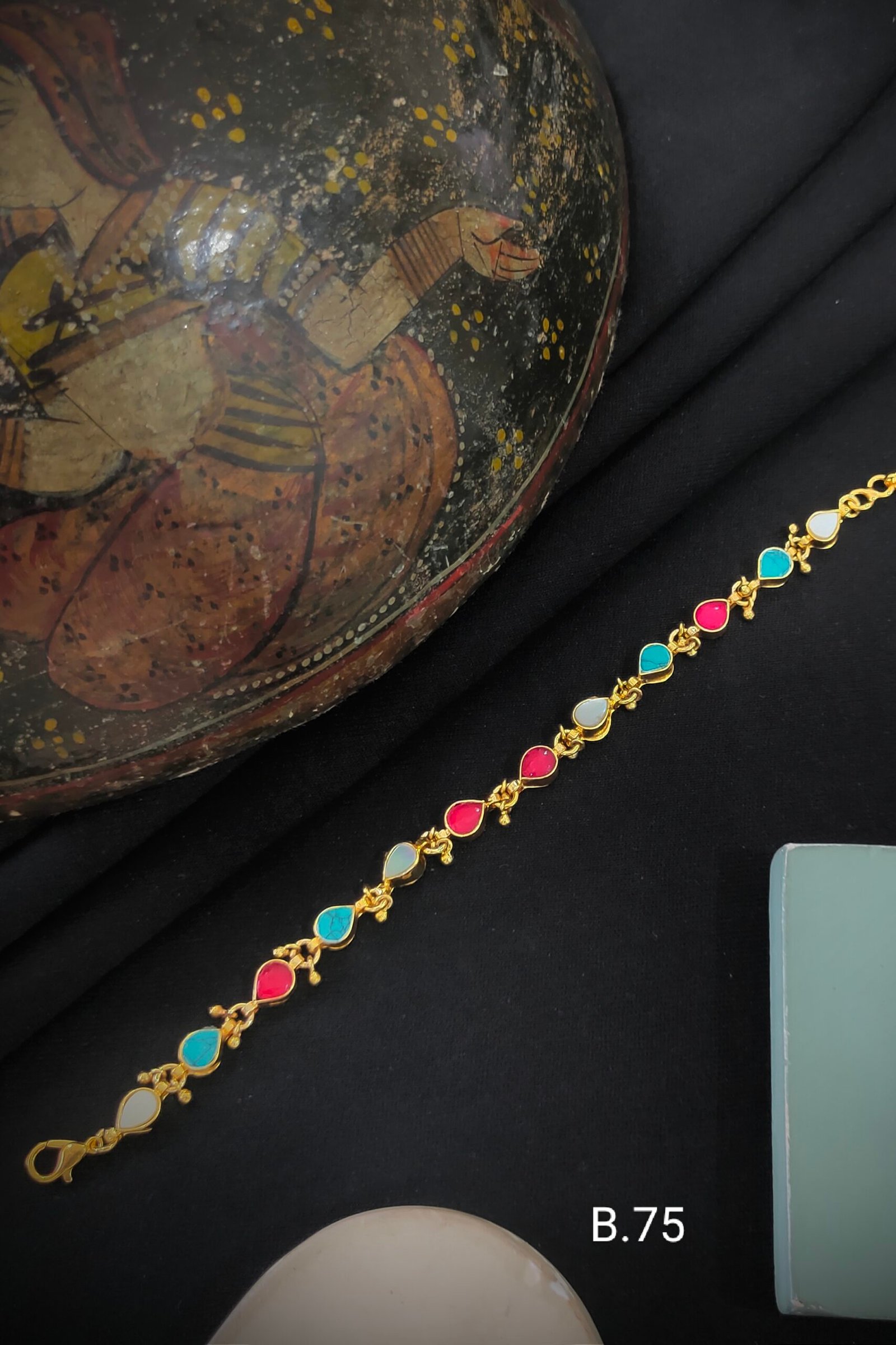 Pachi Kundan/Jadau Bracelet