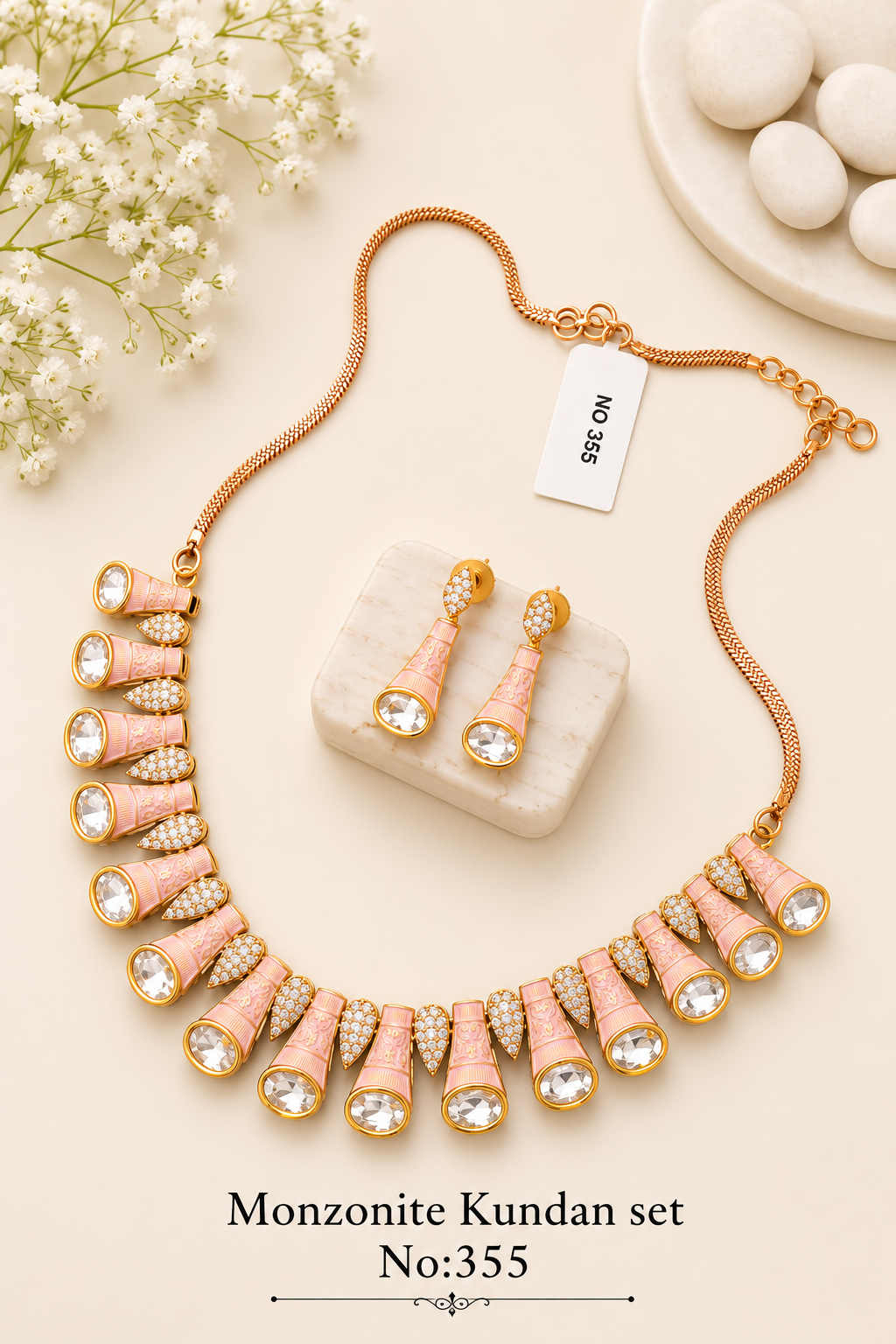 Monzonite Kundan Sets