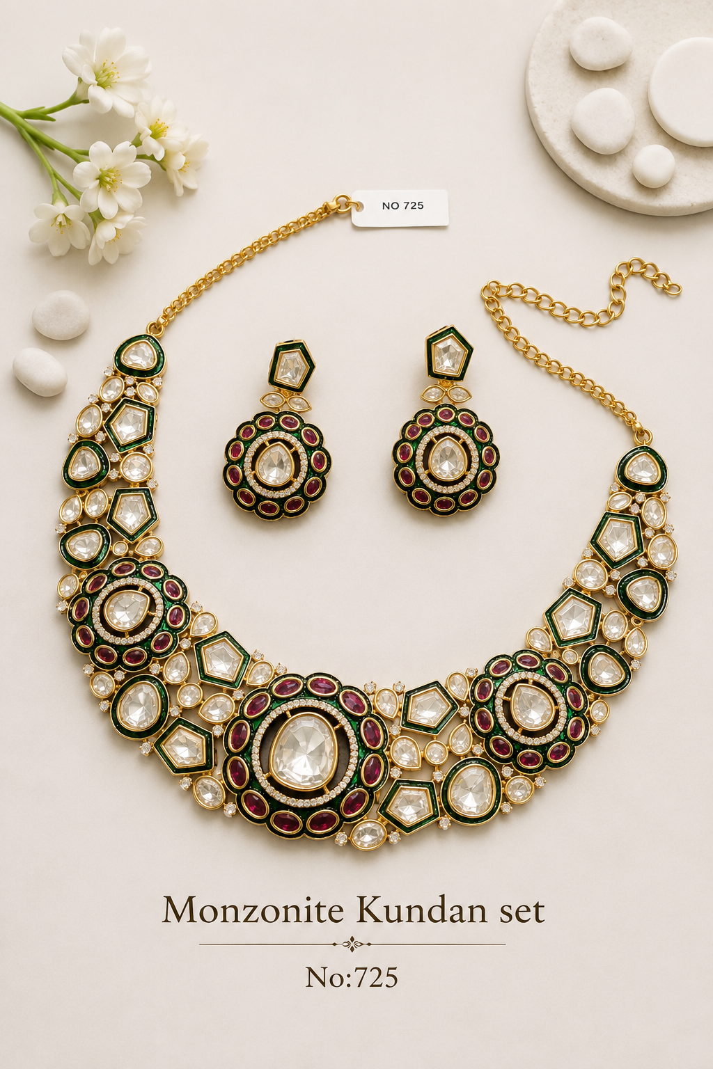 Monzonite Kundan sets [ bridal]