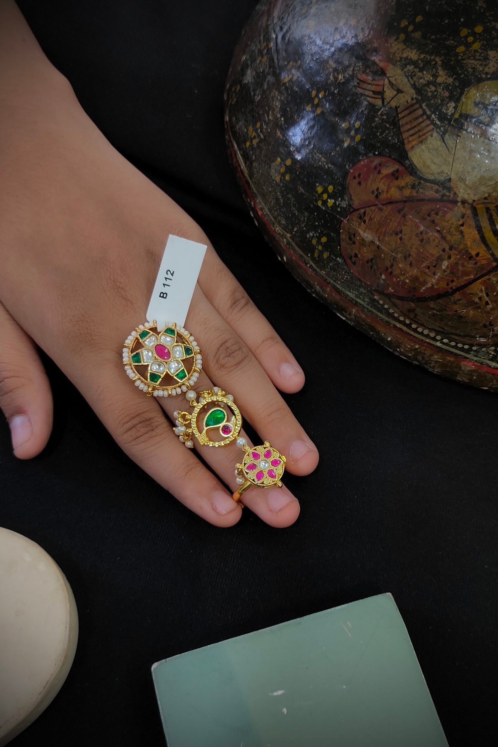 Pachi/Jadau Kundan Ring