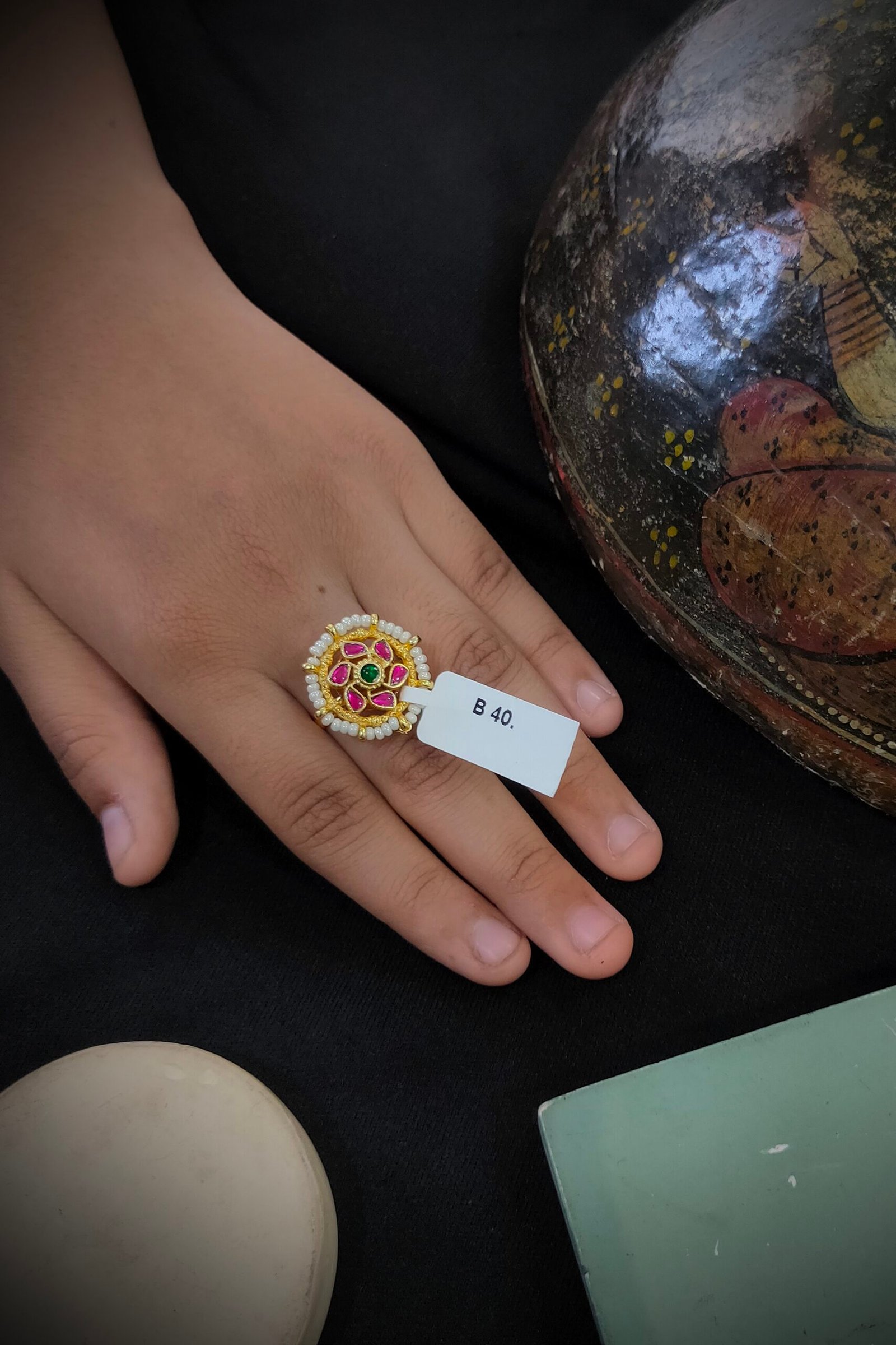 Pachi/Jadau Kundan Ring