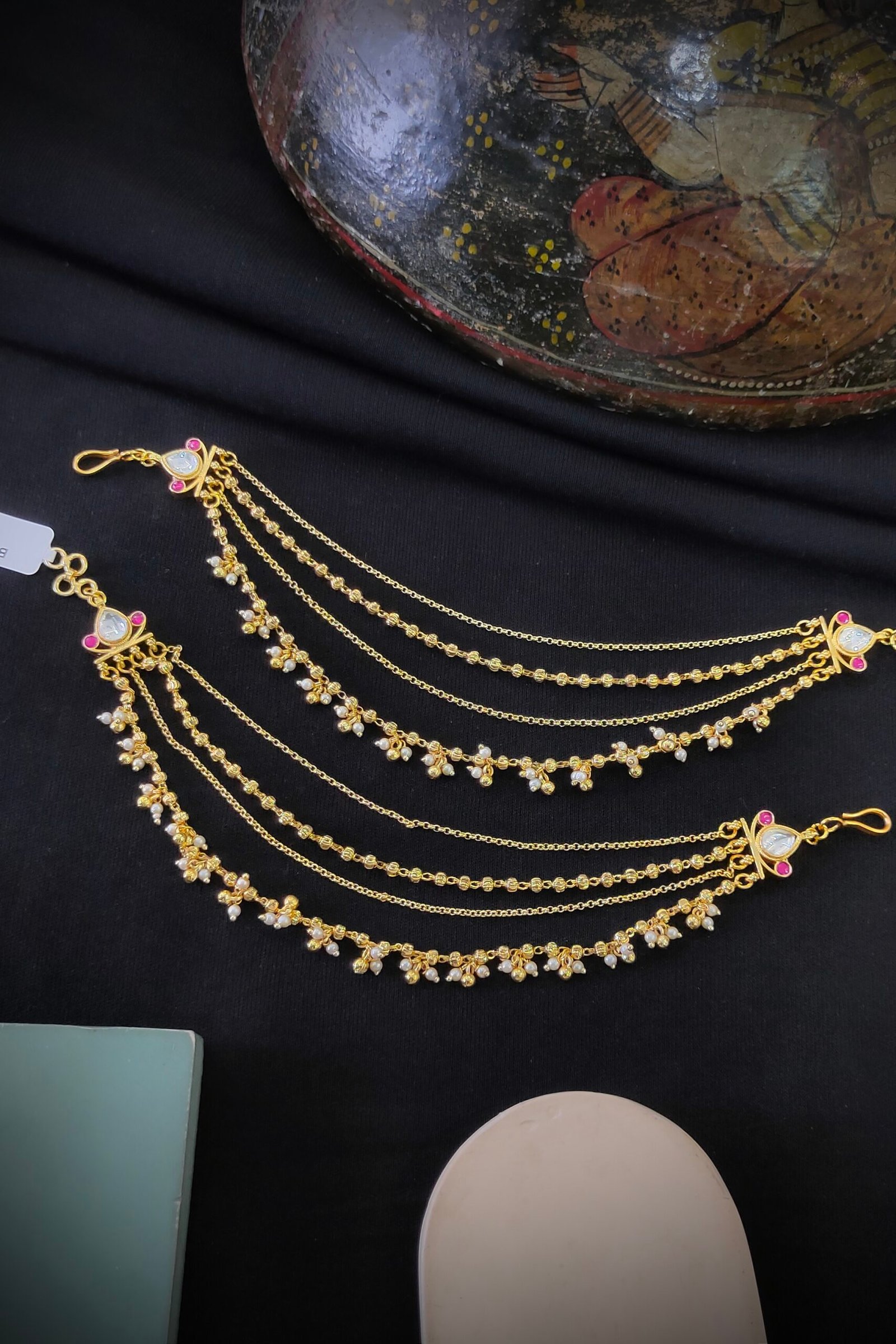 Pachi-Kundan/Jadau Earchain