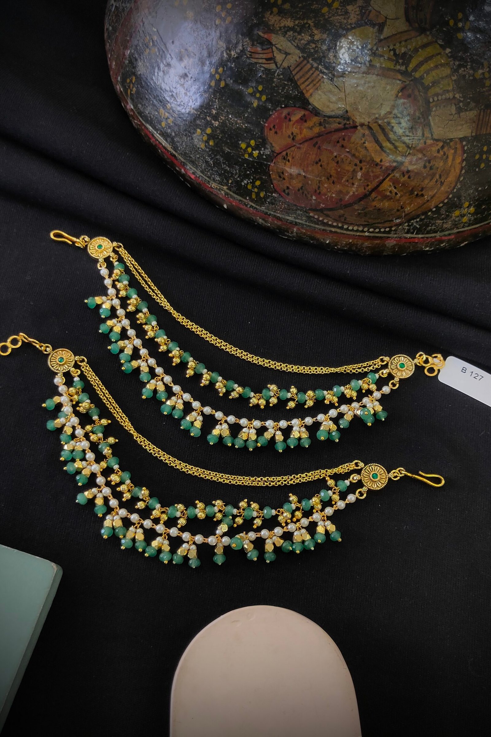 Pachi-Kundan/Jadau Earchain