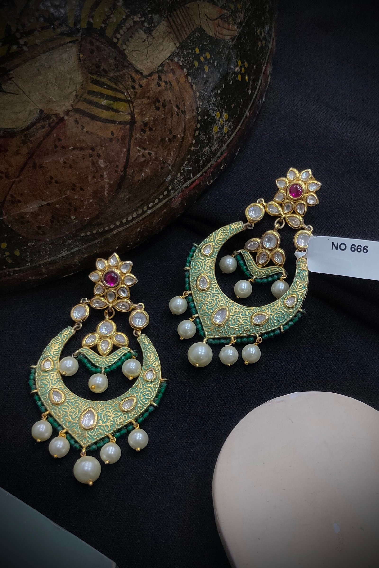 Kundan Earrings.