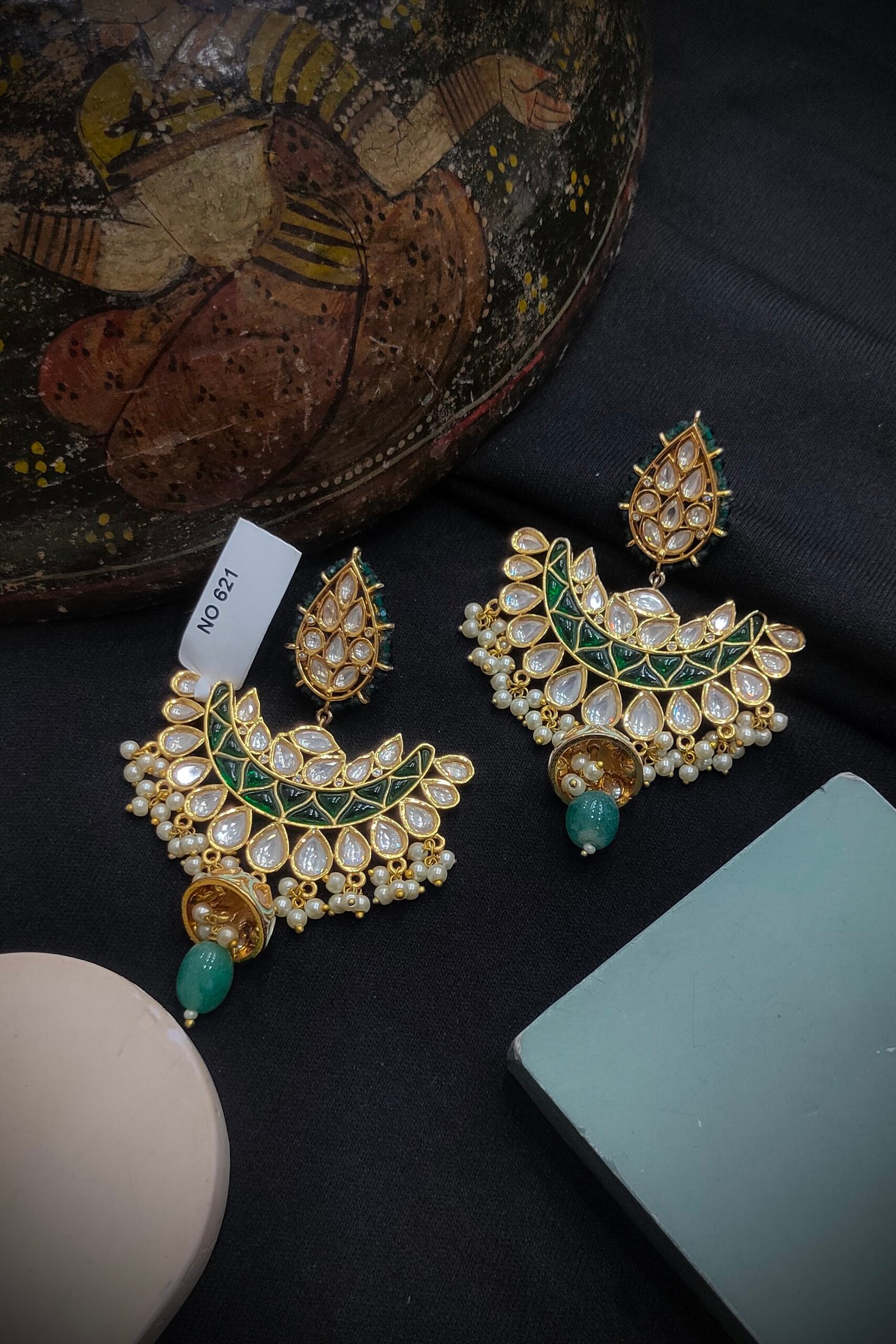 Kundan Earrings.