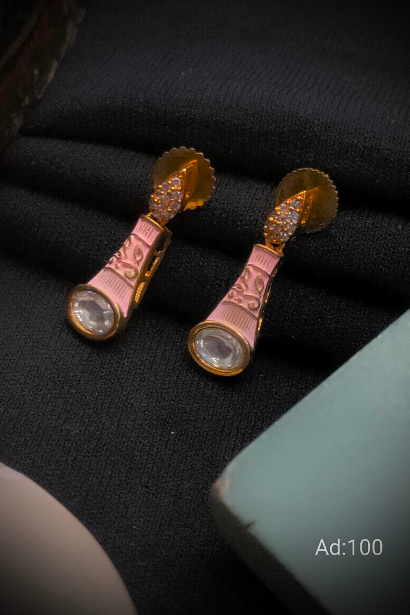 Kundan Earrings (Tops).