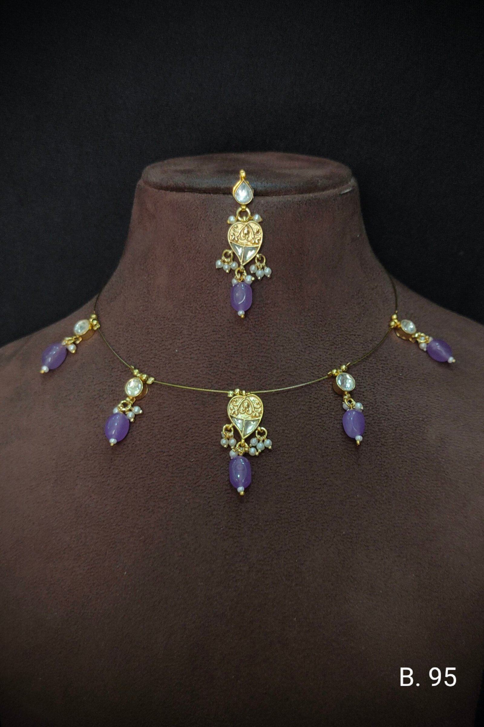 Pachi Kundan/ Jadau Choker Set (Invisible)