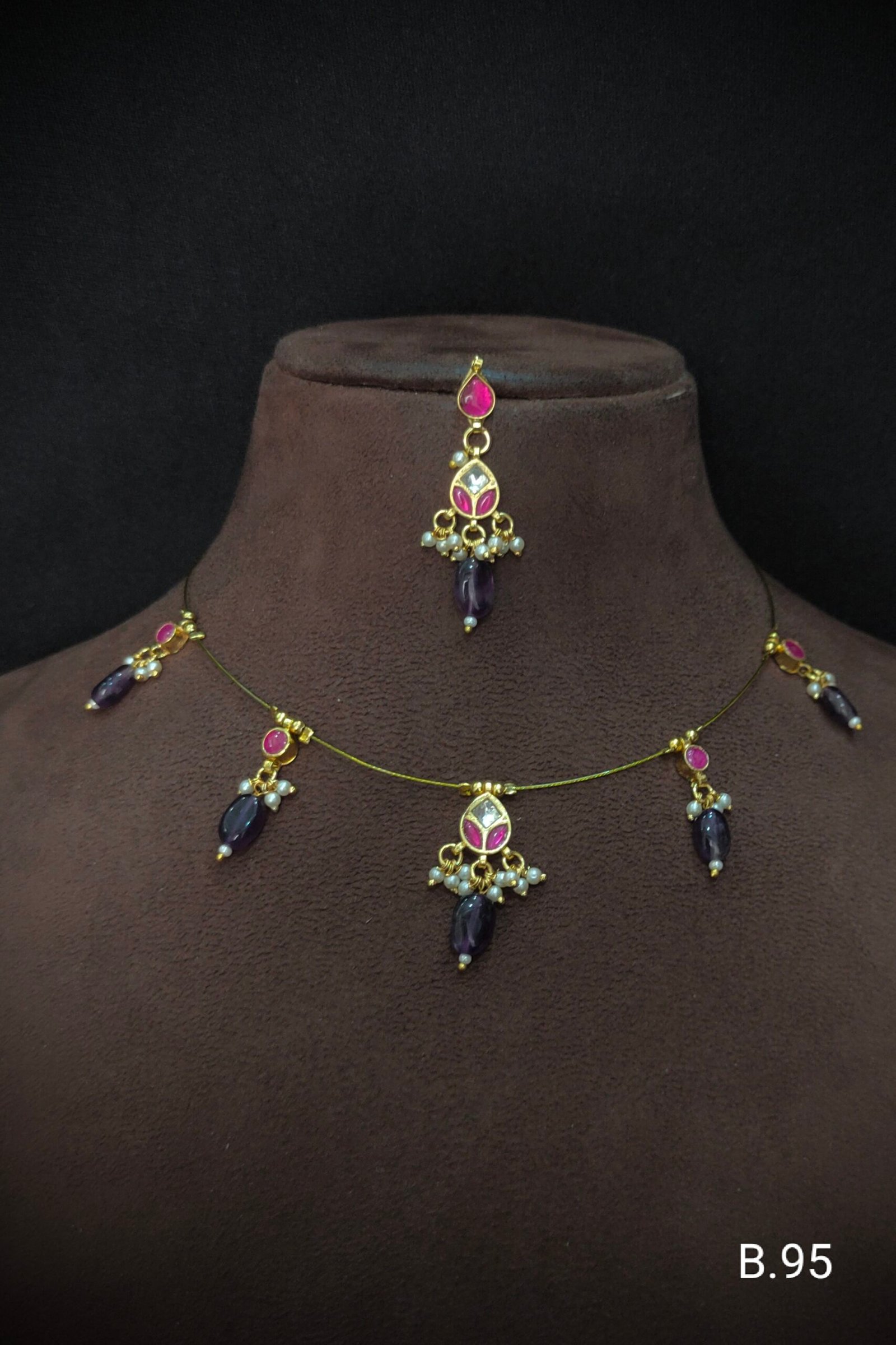 Pachi Kundan/ Jadau Choker Set (Invisible)