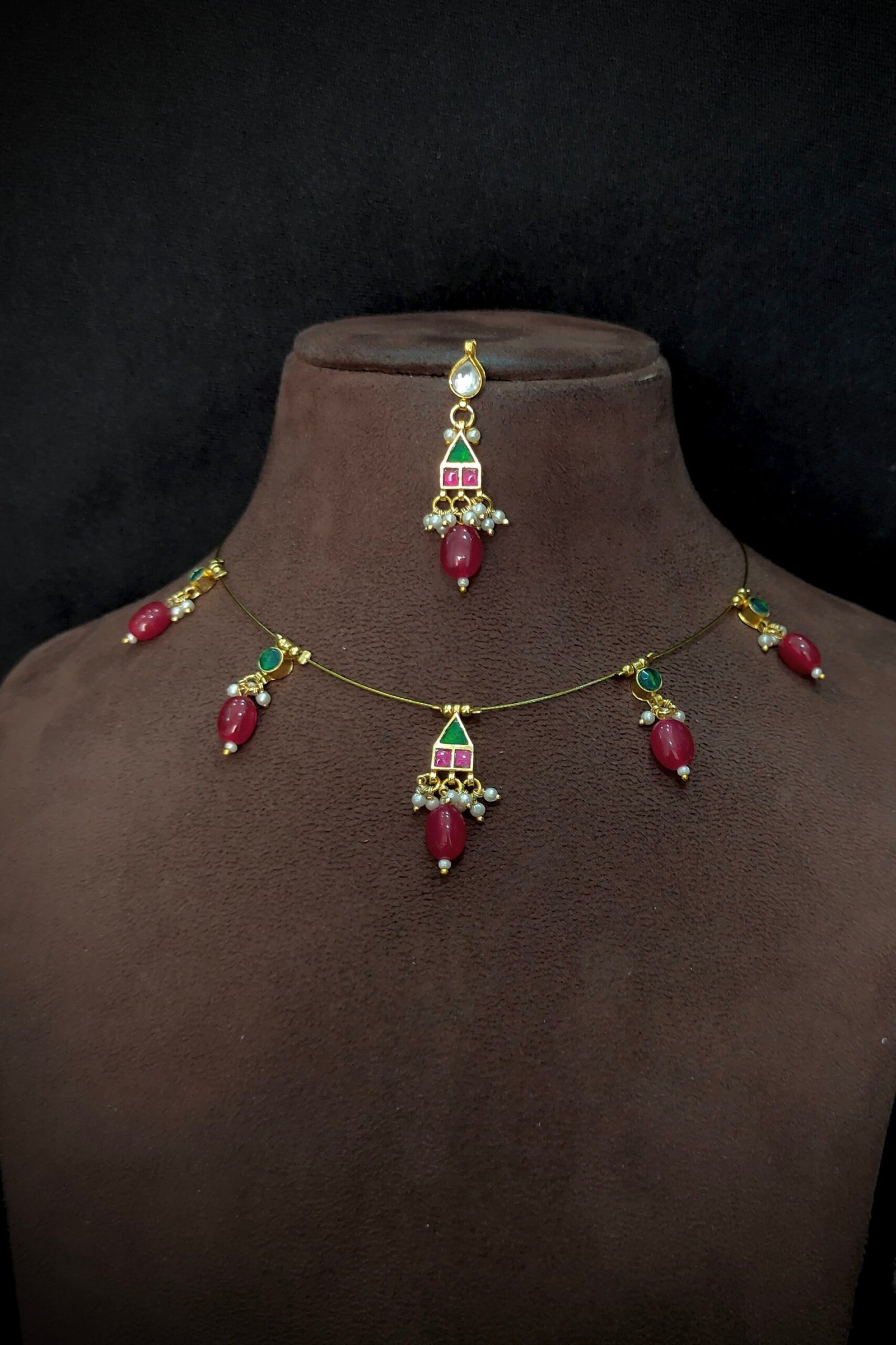 Pachi Kundan/ Jadau Choker Set (Invisible)