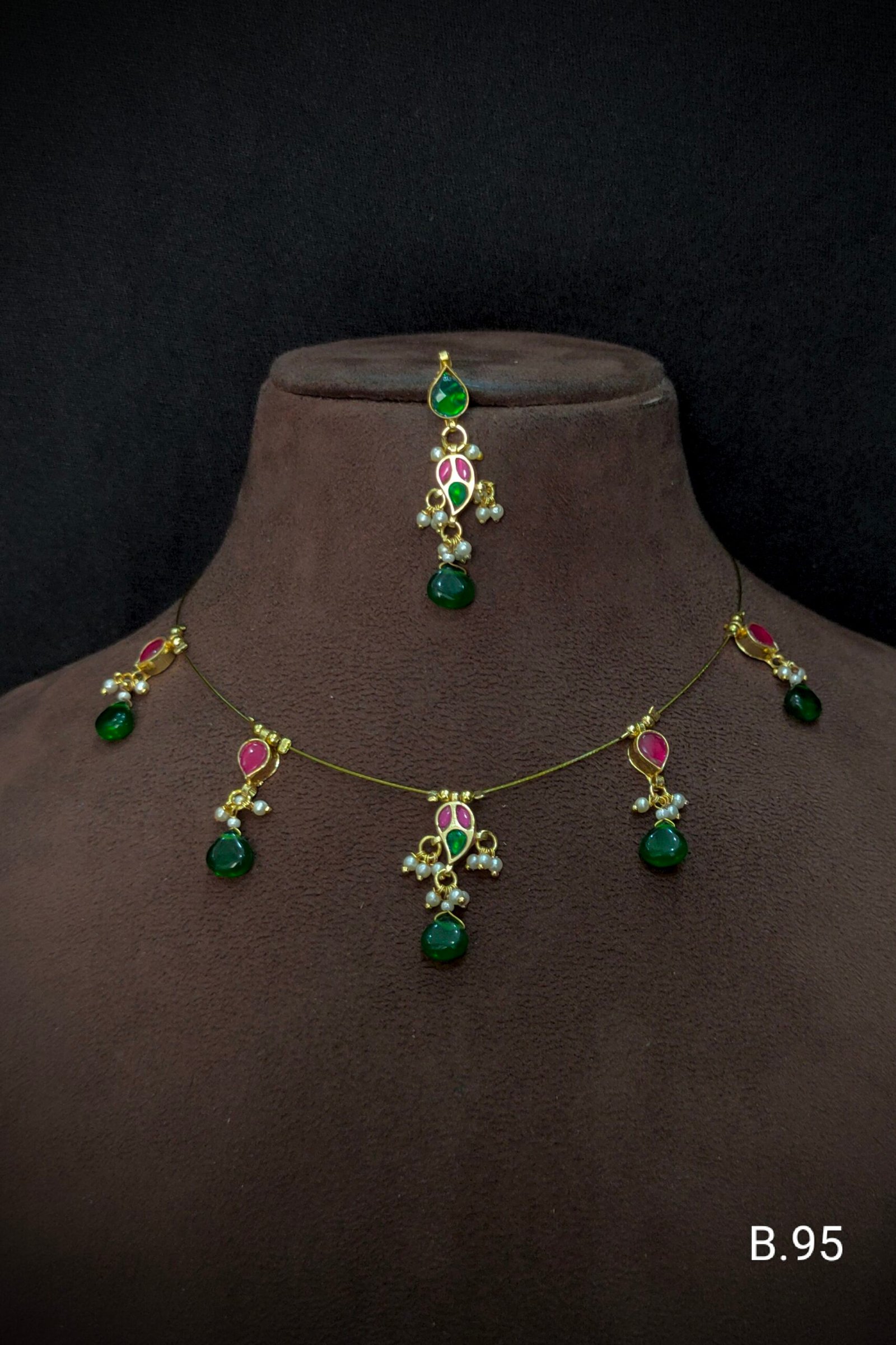 Pachi Kundan/ Jadau Choker Set (Invisible)