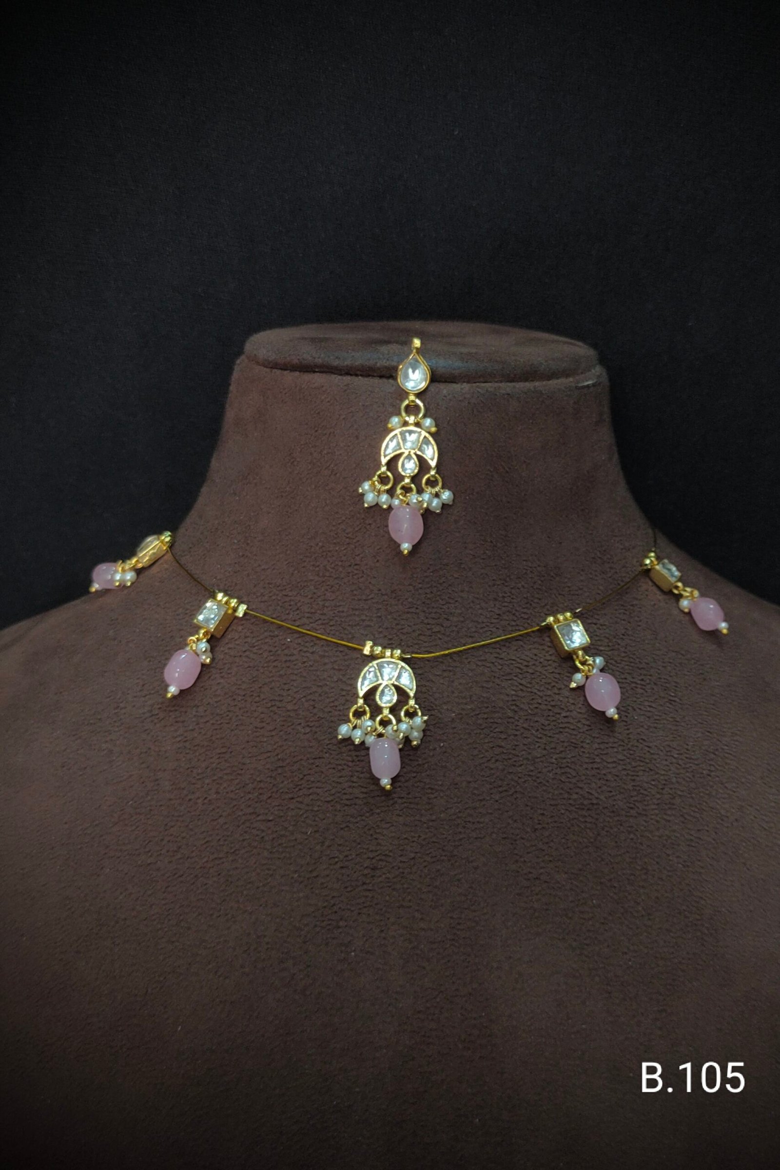 Pachi Kundan/ Jadau Choker Set (Invisible)