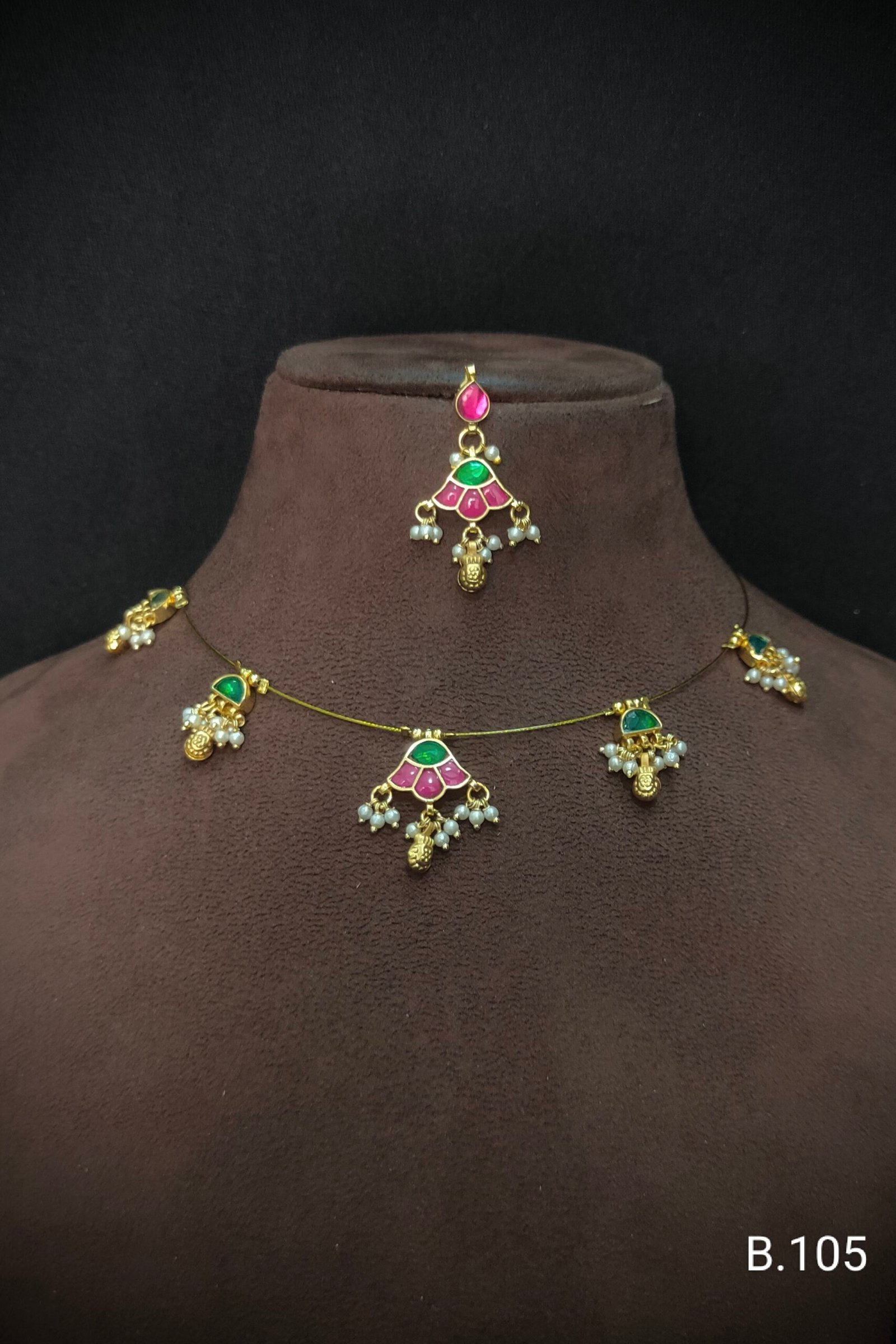 Pachi Kundan/ Jadau Choker Set (Invisible)