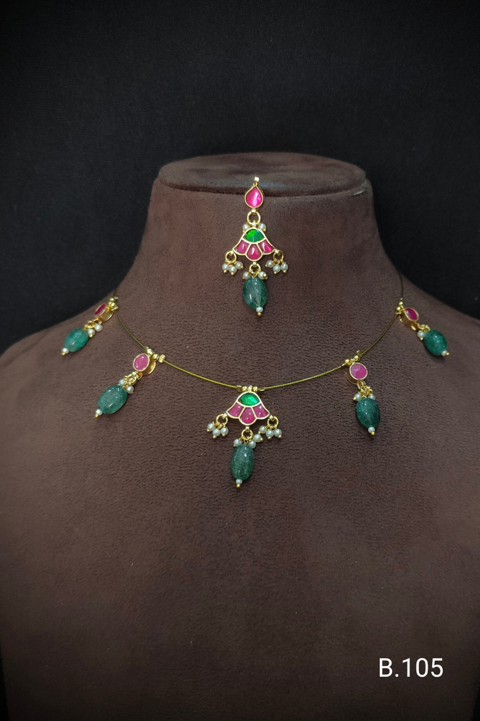 Pachi Kundan/ Jadau Choker Set (Invisible)