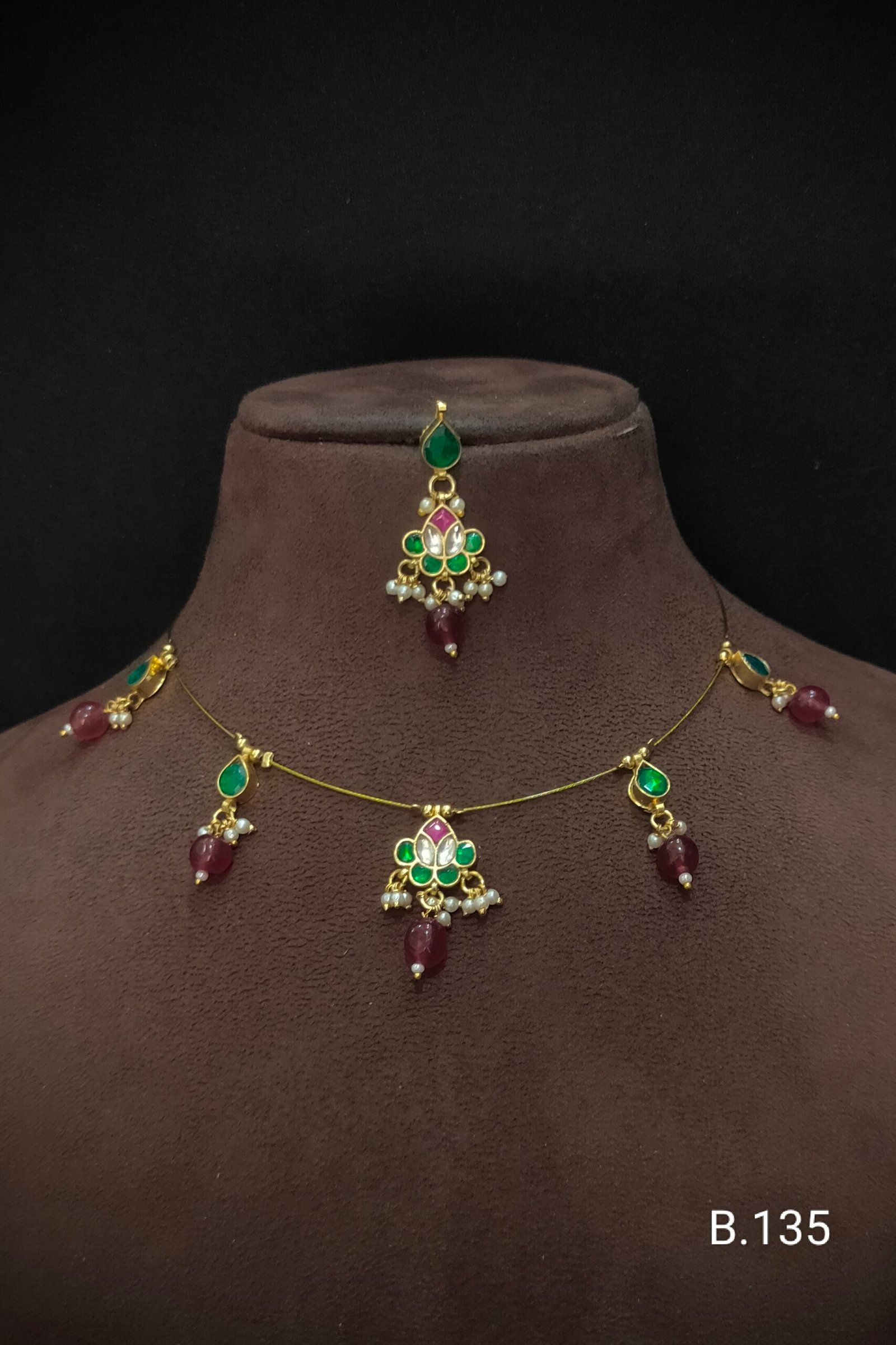 Pachi Kundan/ Jadau Choker Set (Invisible)