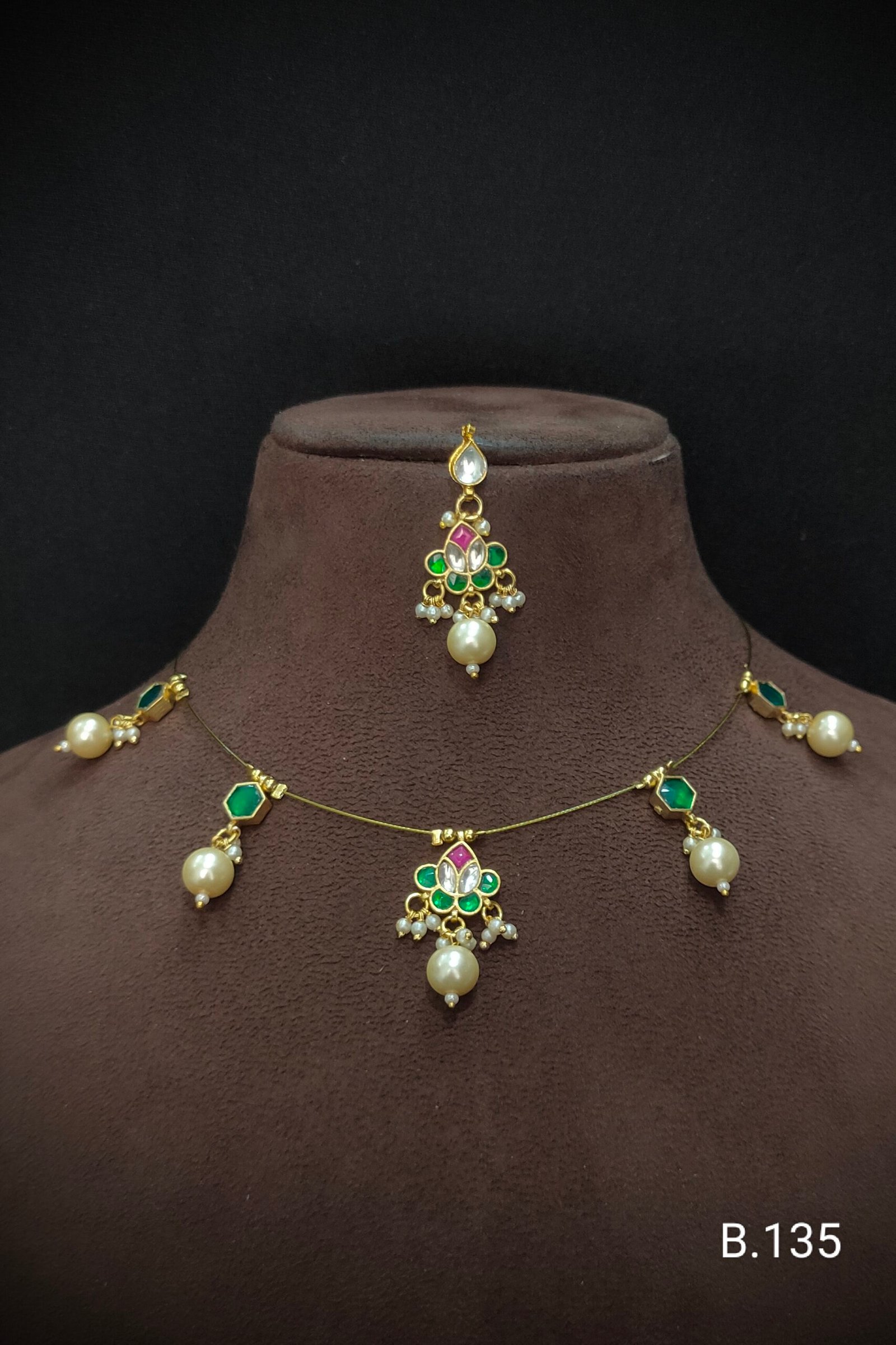 Pachi Kundan/ Jadau Choker Set (Invisible)