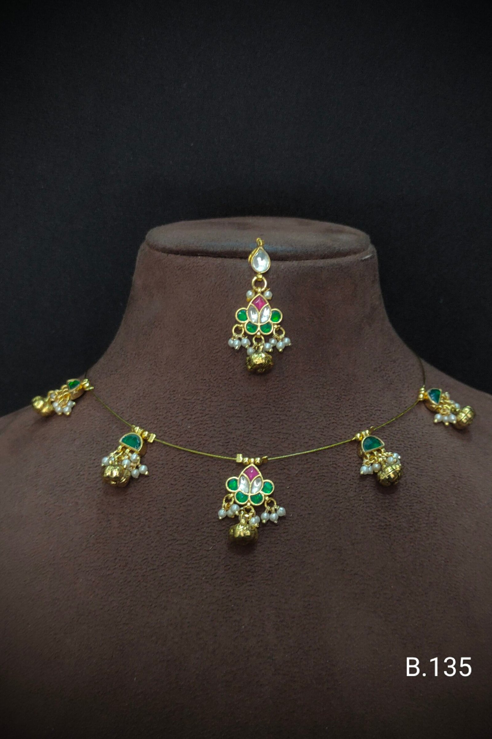 Pachi Kundan/ Jadau Choker Set (Invisible)