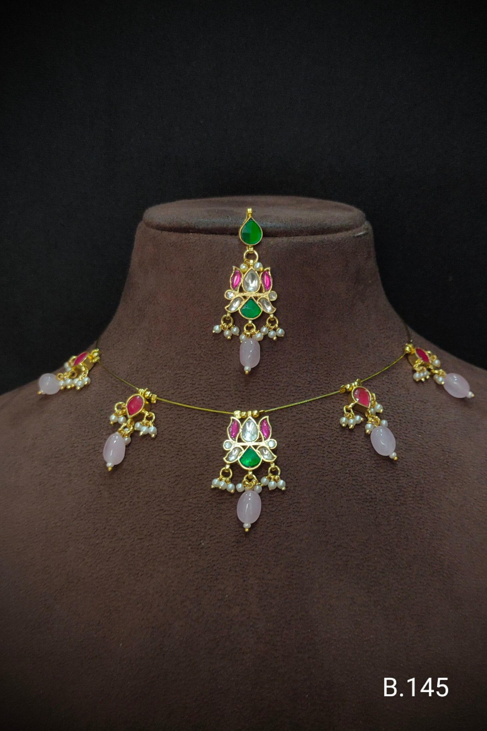 Pachi Kundan/ Jadau Choker Set (Invisible)