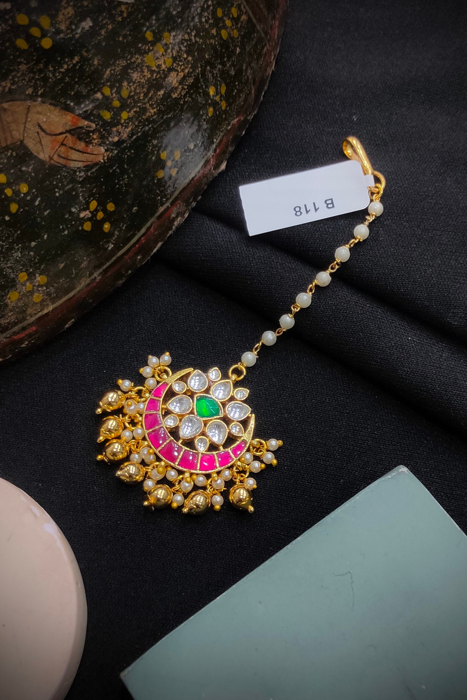 Pachi Kundan [Jadau Kundan] Mangtika / Tika