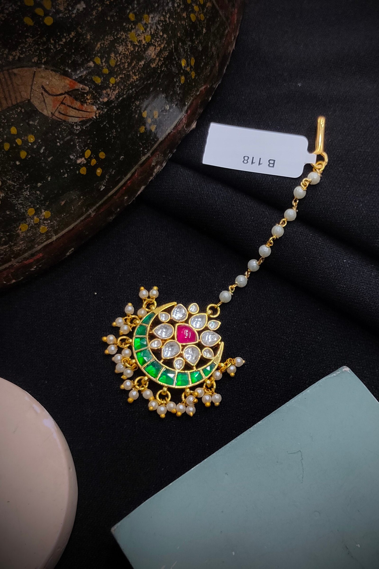 Pachi Kundan [Jadau Kundan] Mangtika / Tika