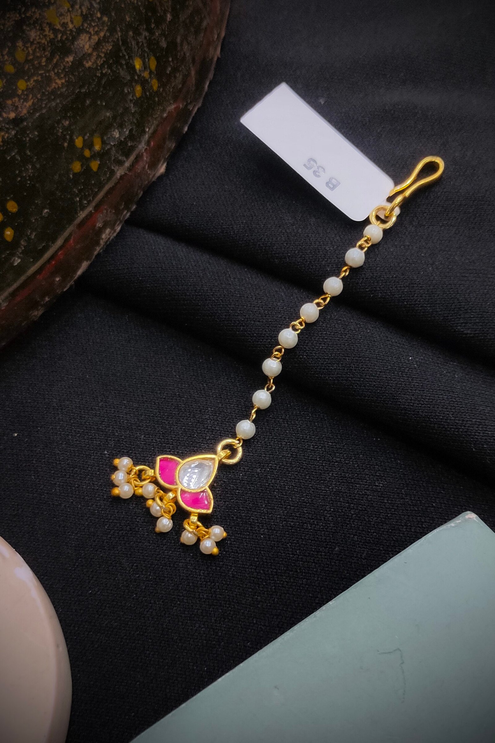 Pachi Kundan [Jadau Kundan] Mangtika / Tika