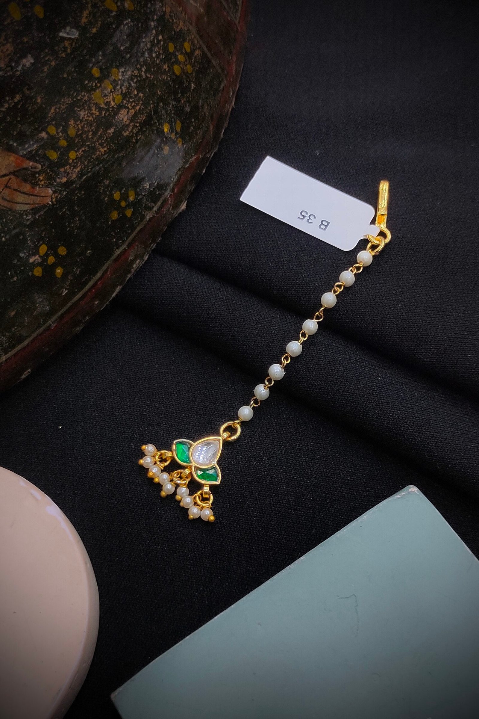 Pachi Kundan [Jadau Kundan] Mangtika / Tika