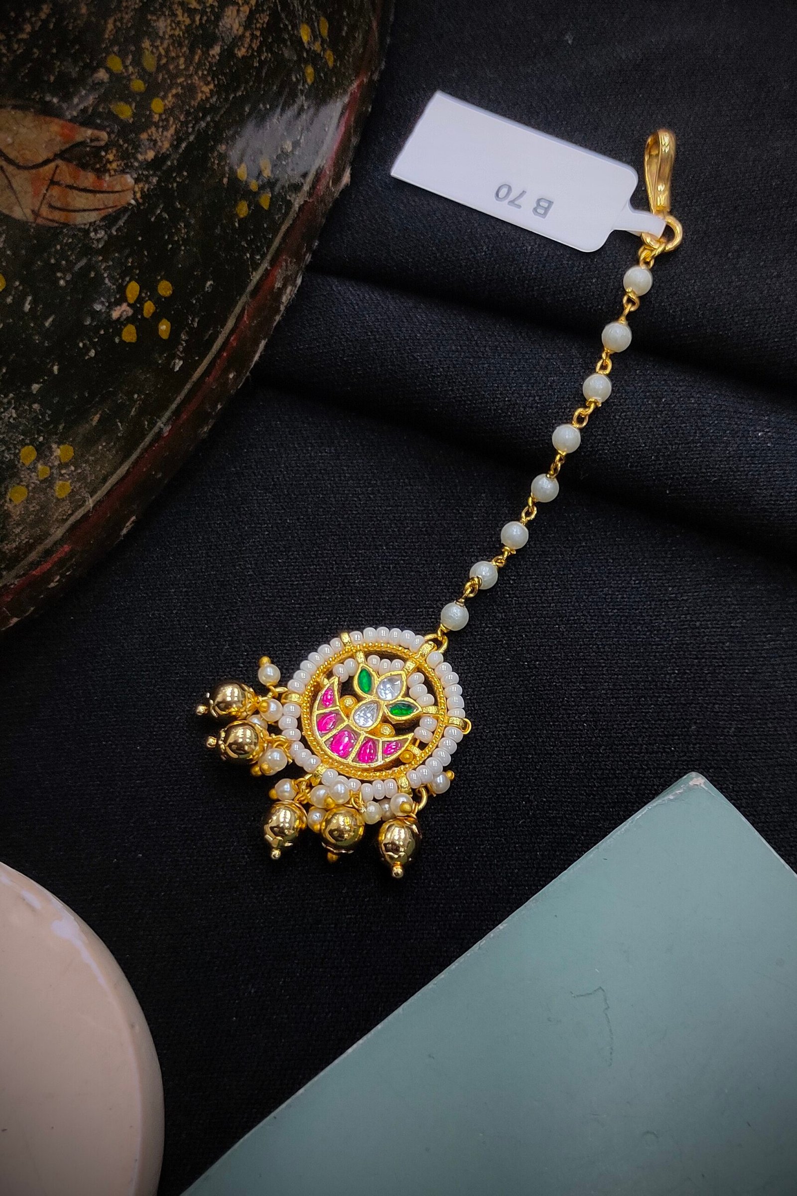 Pachi Kundan [Jadau Kundan] Mangtika / Tika