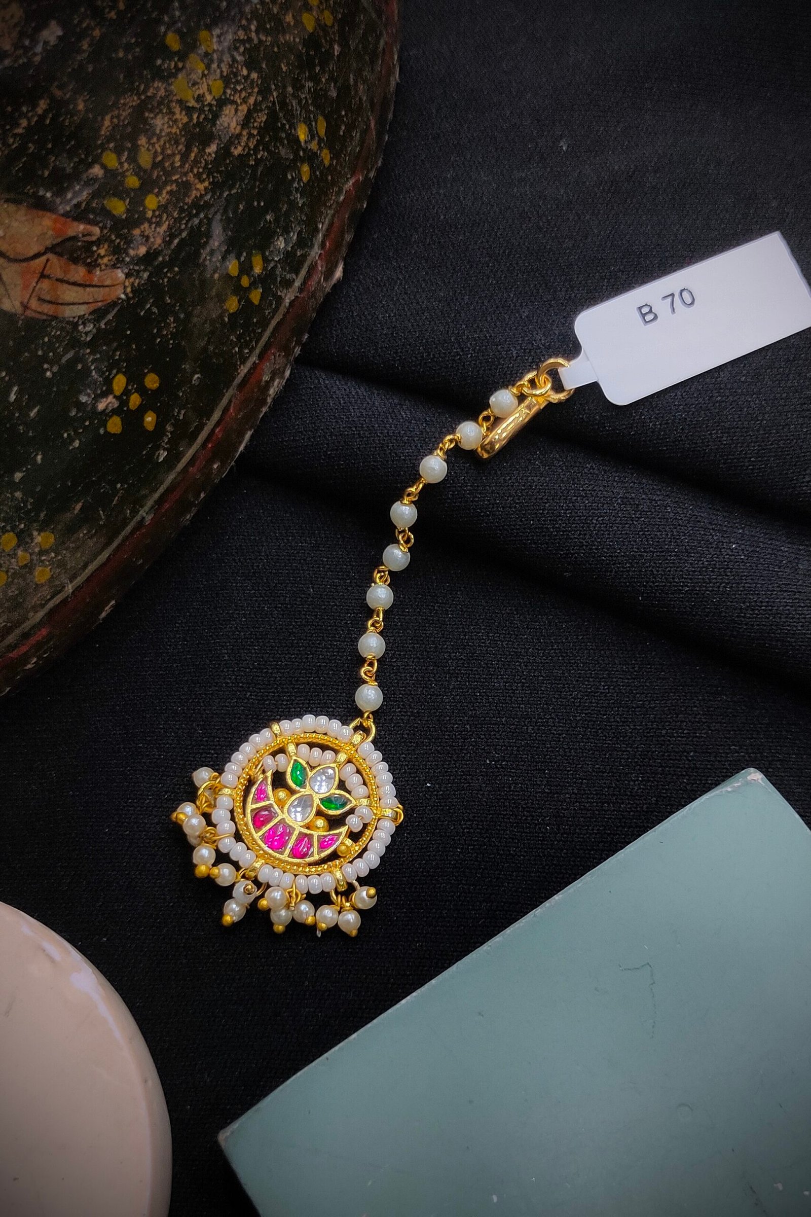 Pachi Kundan [Jadau Kundan] Mangtika / Tika