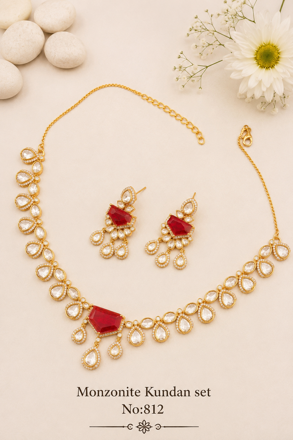 Monzonite Kundan sets