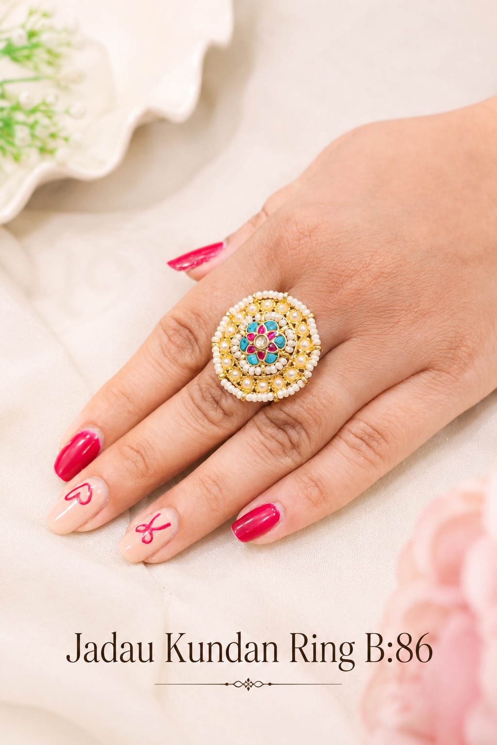 Pachi/Jadau Kundan Ring