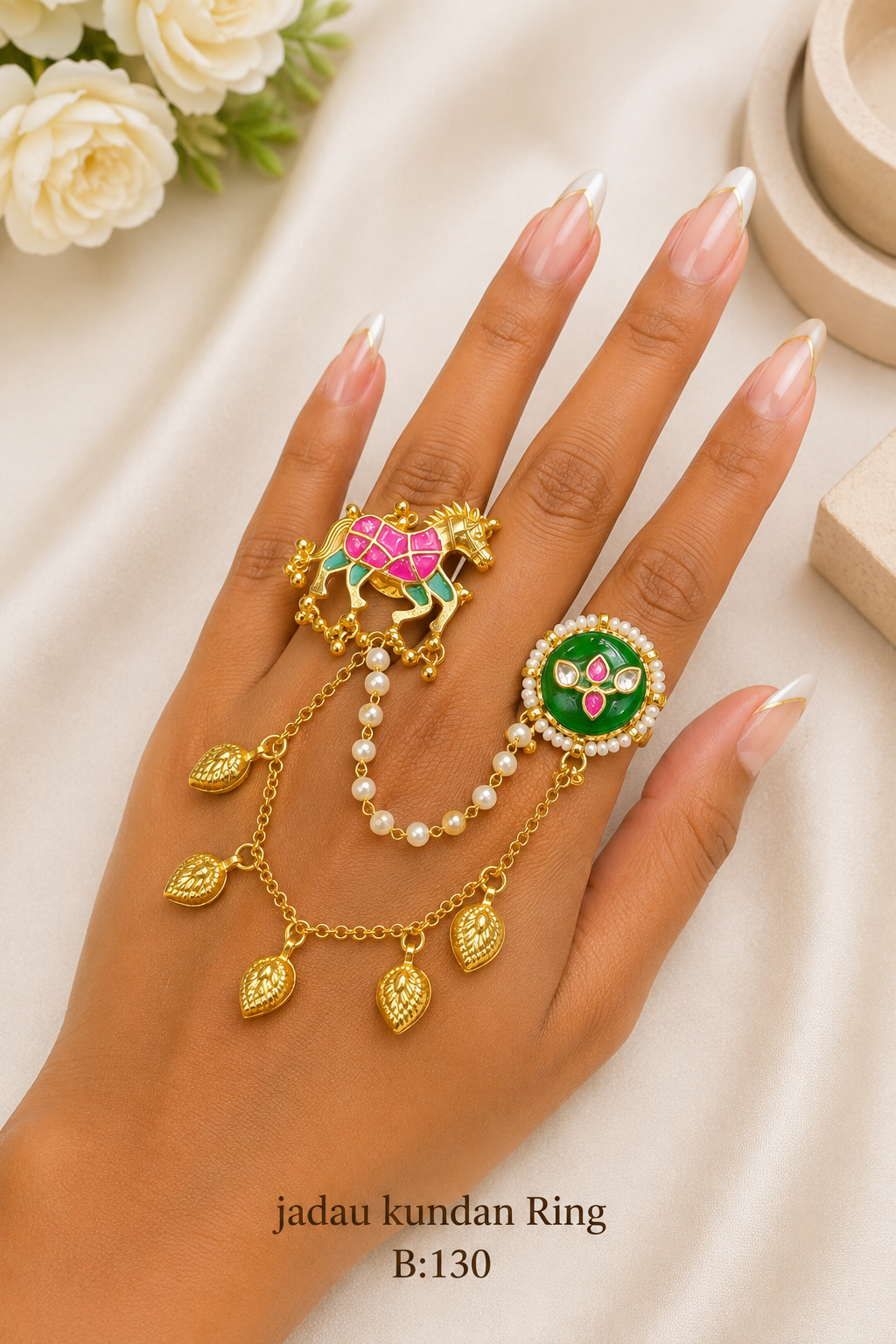 Pachi/Jadau Kundan Ring