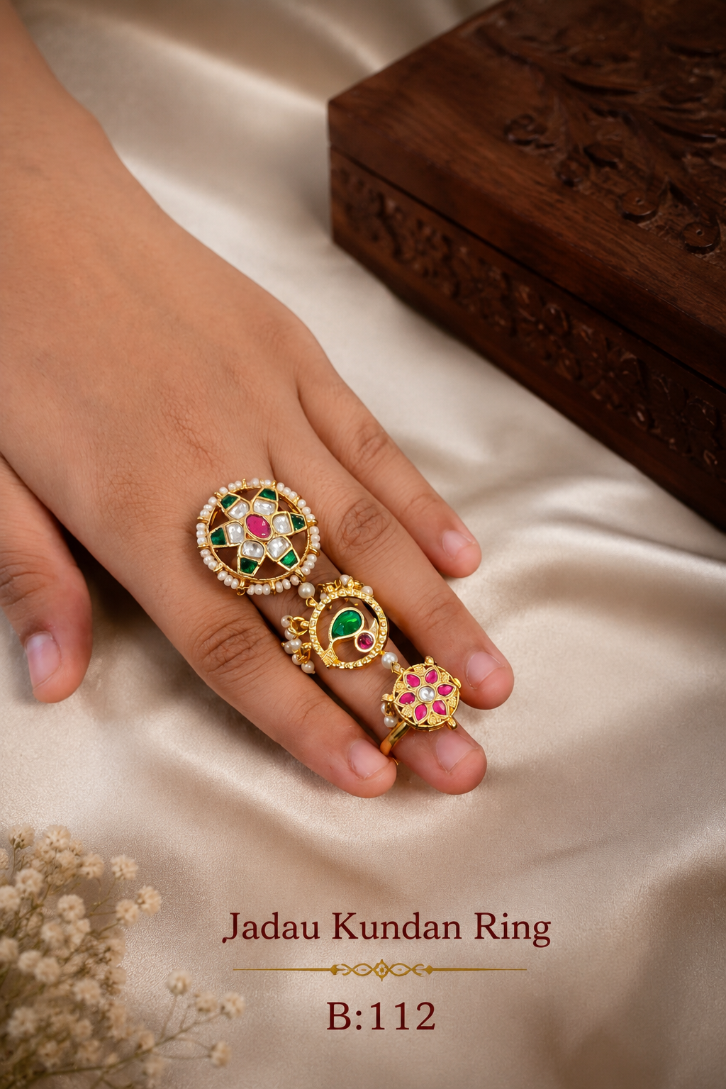 Pachi/Jadau Kundan Ring