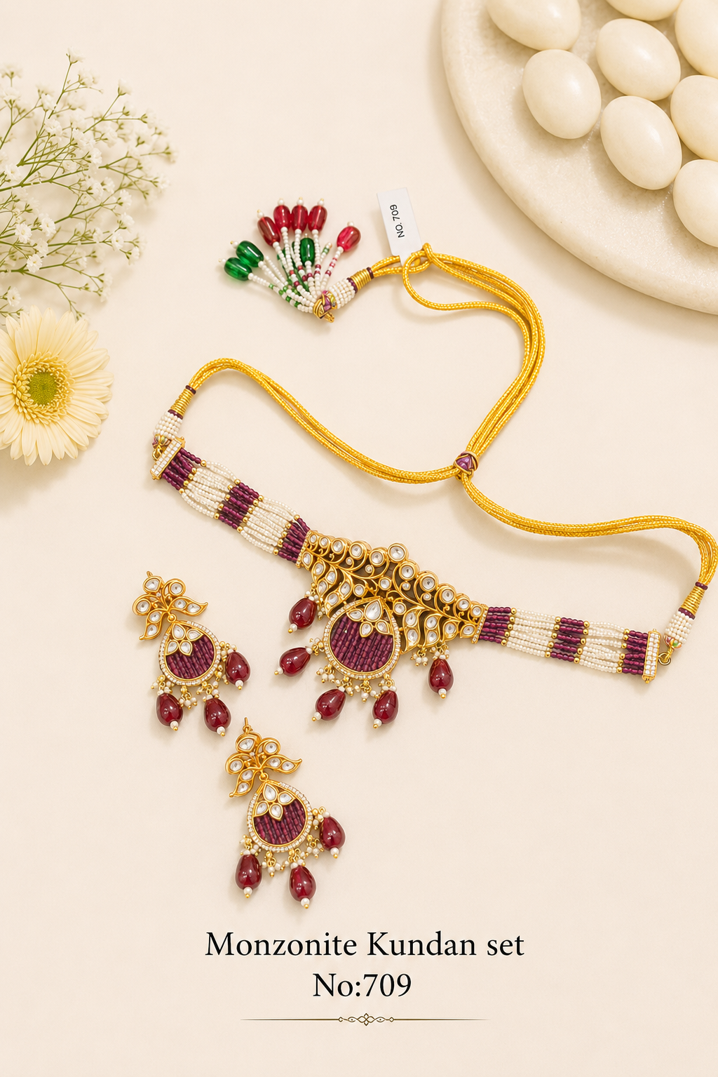 Monzonite Kundan sets