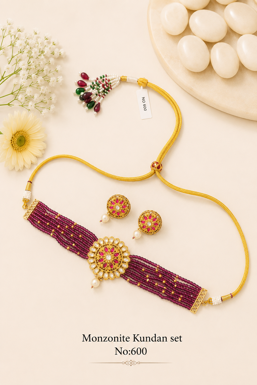 Monzonite Kundan Sets
