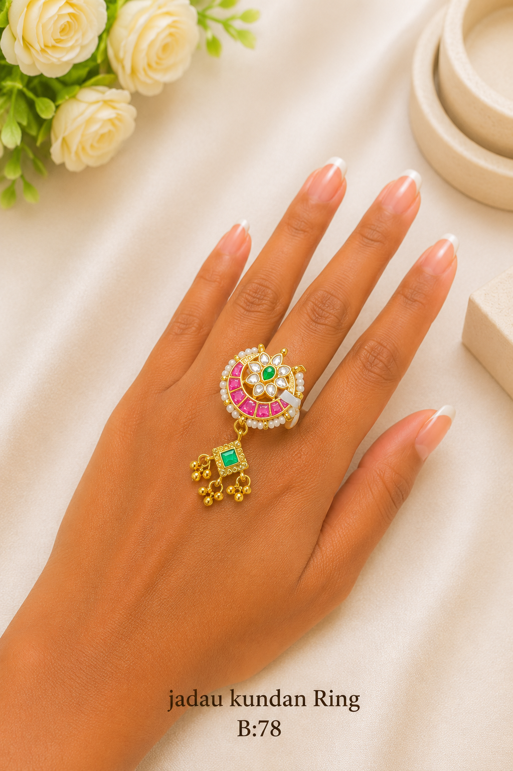 Pachi/Jadau Kundan Ring