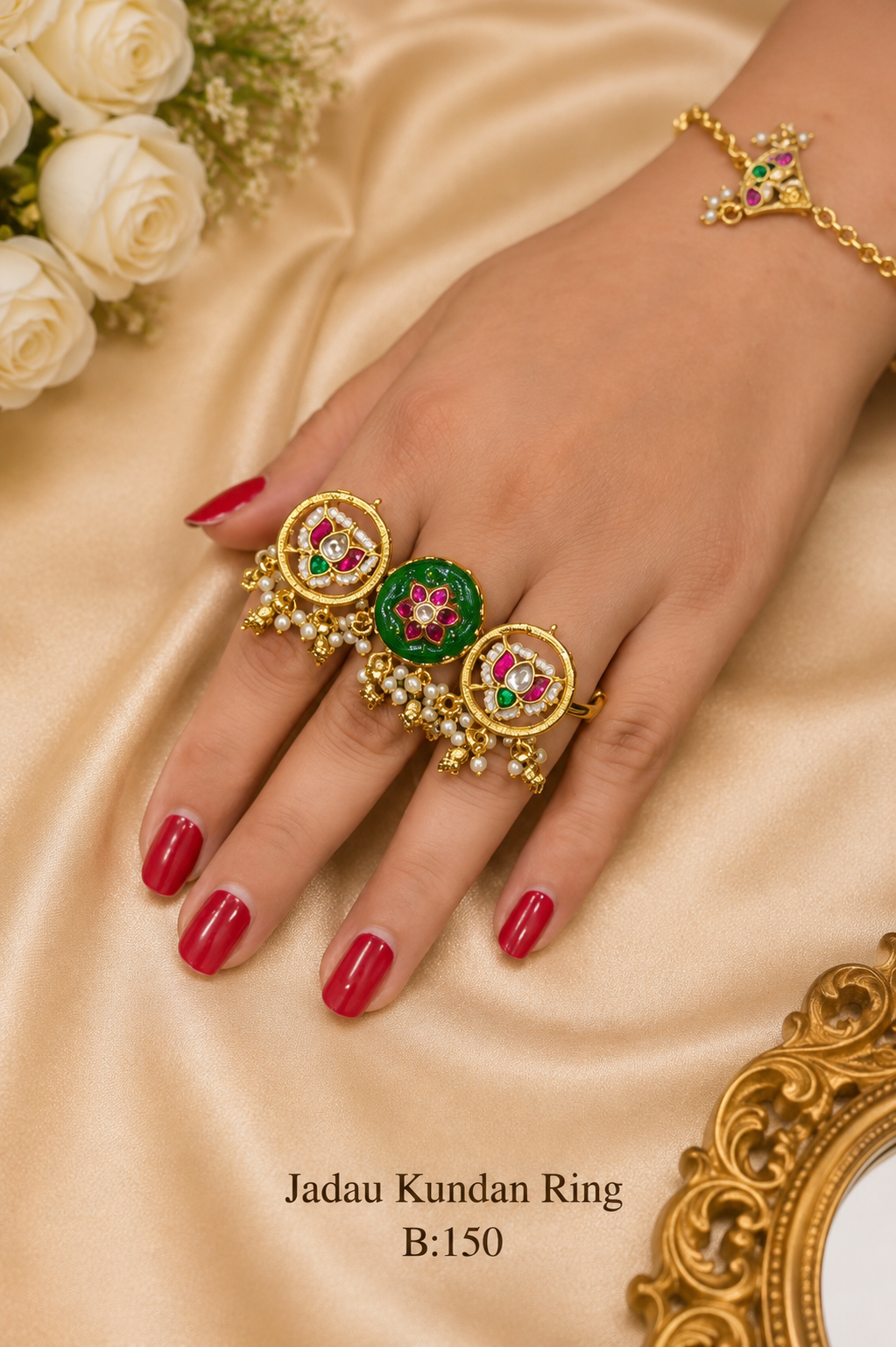 Pachi/Jadau Kundan Ring