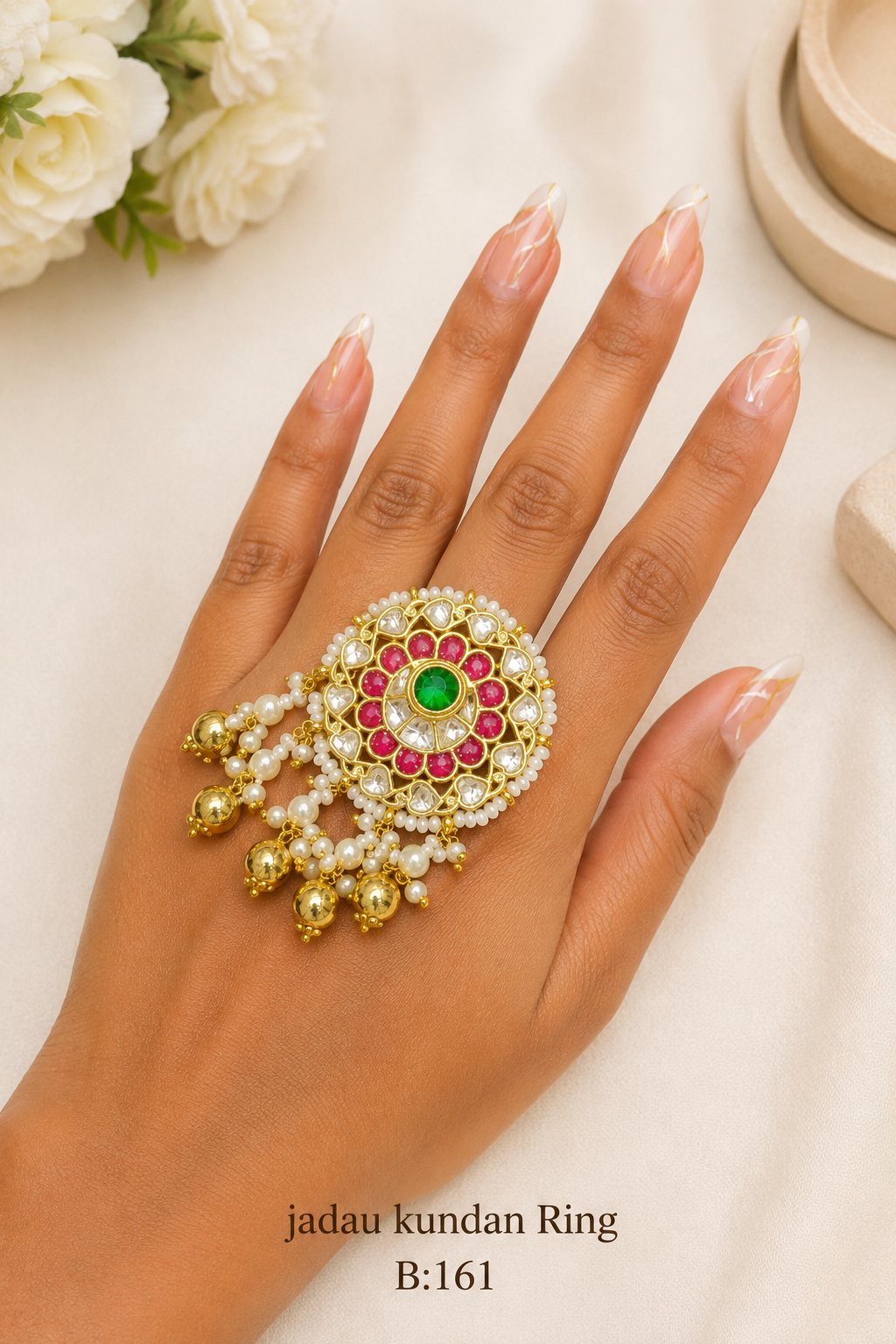 Pachi/Jadau Kundan Ring