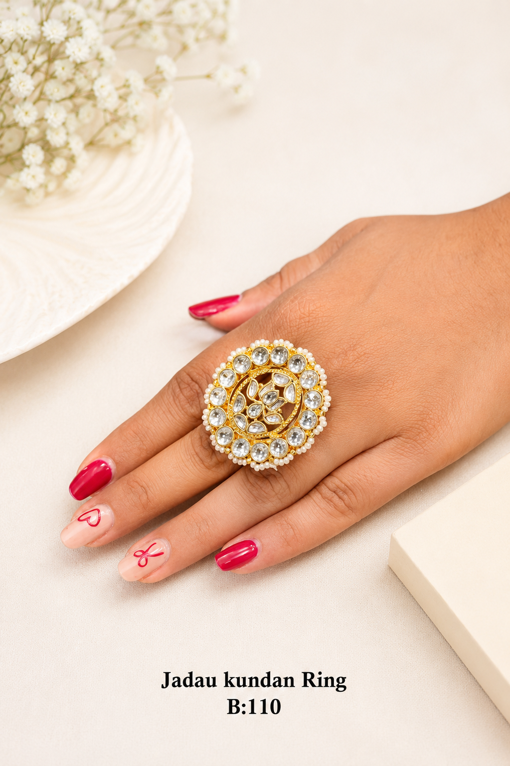 Pachi/Jadau Kundan Ring